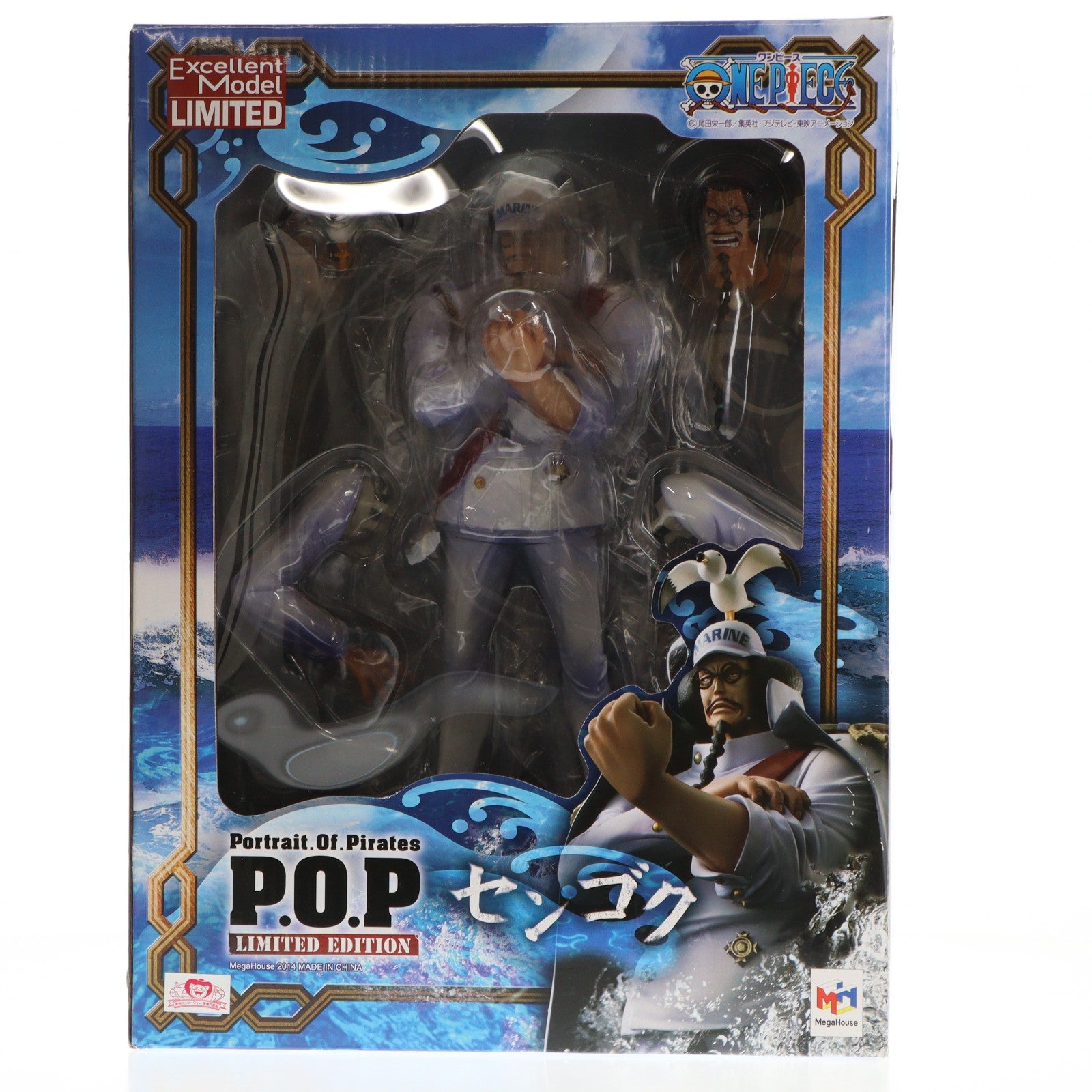 【中古即納】[FIG] オンラインショップ限定 Portrait.Of.Pirates P.O.P LIMITED EDITION センゴク ONE PIECE(ワンピース) 1/8 完成品 フィギュア メガハウス(20140331)