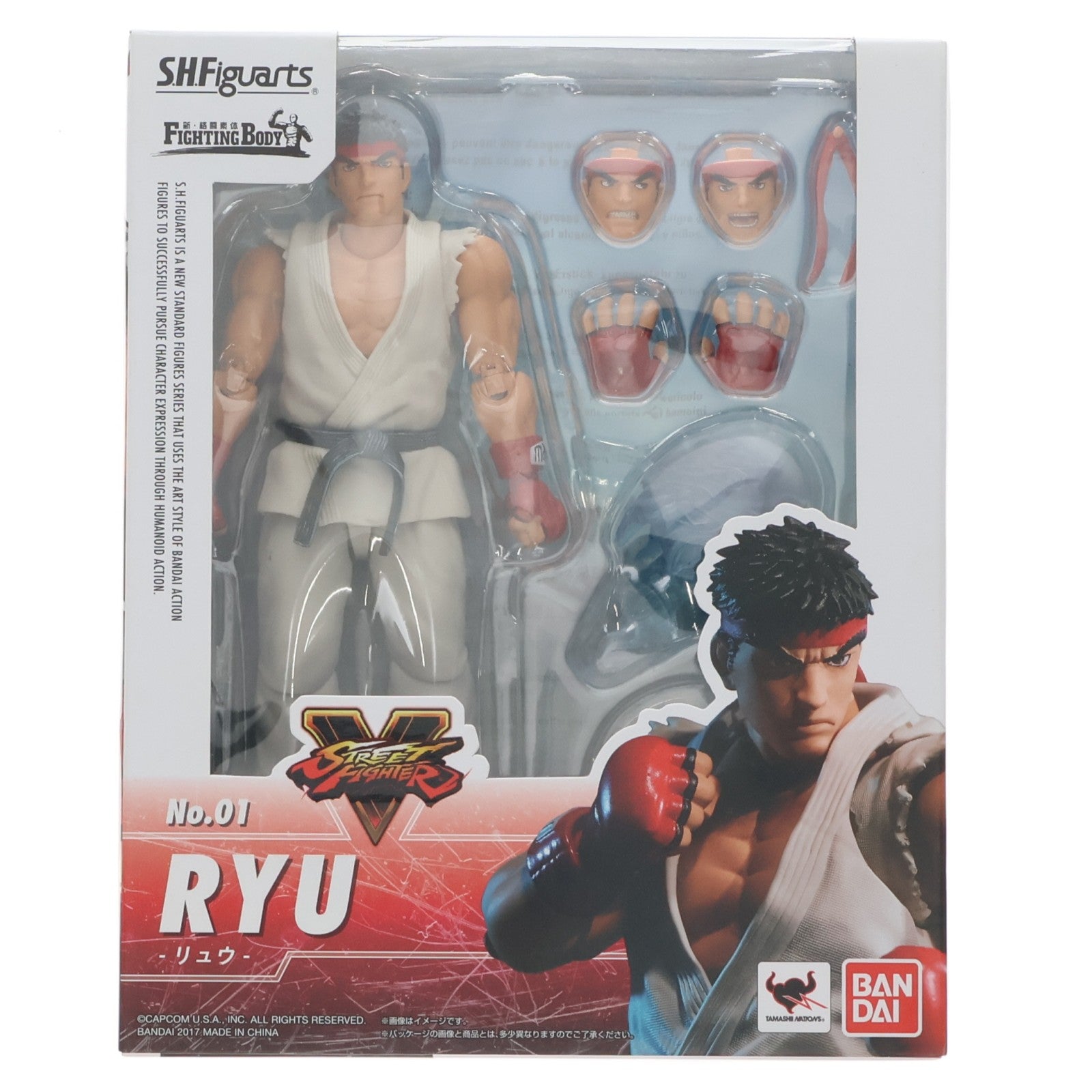 【中古即納】[FIG] S.H.Figuarts(フィギュアーツ) リュウ STREET FIGHTER(ストリートファイター) 完成品 可動フィギュア バンダイ(20180126)
