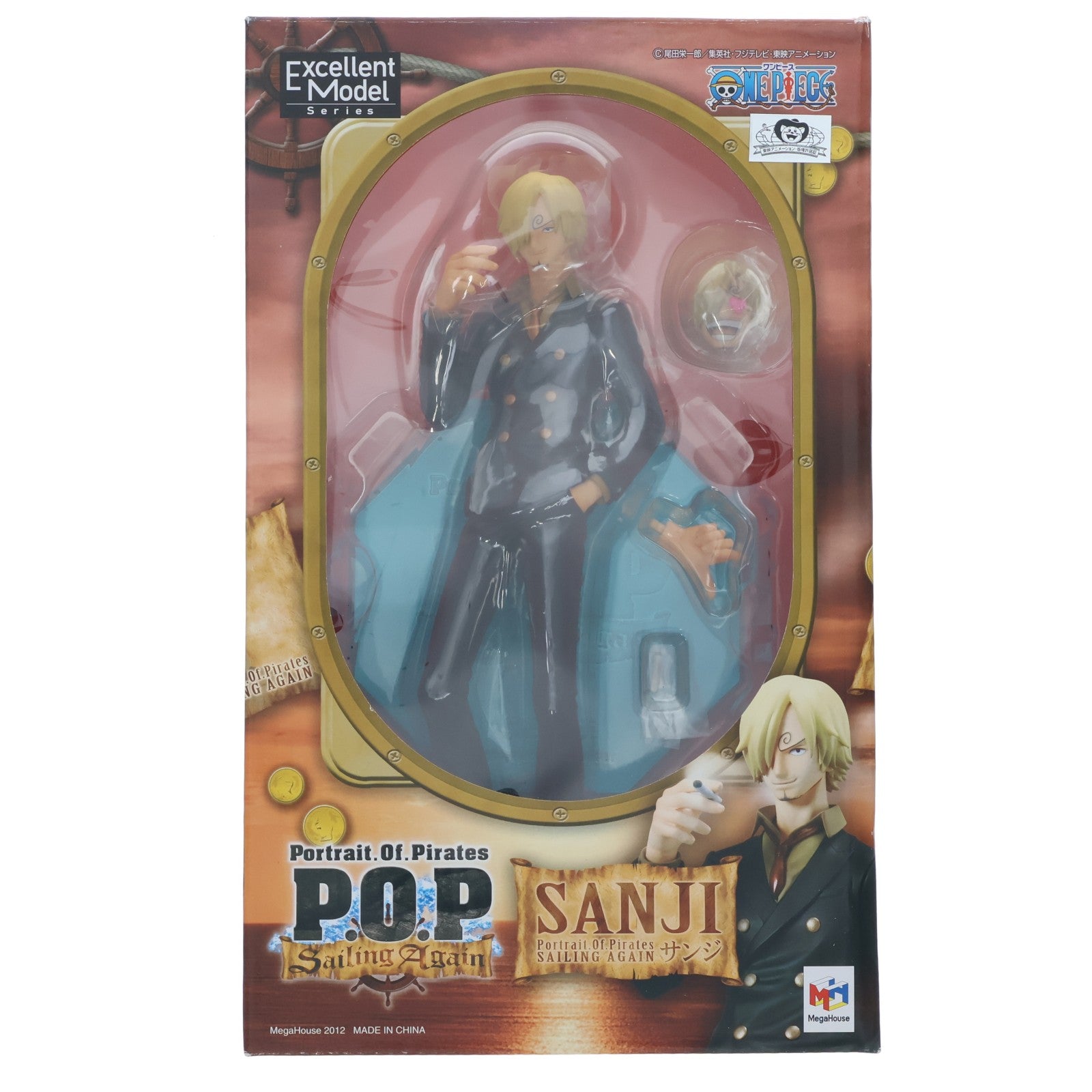 【中古即納】[FIG] Portrait.Of.Pirates P.O.P Sailing Again サンジ ONE PIECE(ワンピース) 1/8 完成品 フィギュア メガハウス(20121201)