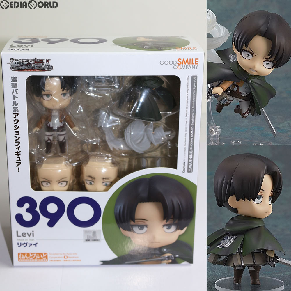 【中古即納】[FIG] (再販) ねんどろいど 390 リヴァイ 進撃の巨人 完成品 可動フィギュア グッドスマイルカンパニー(20180125)