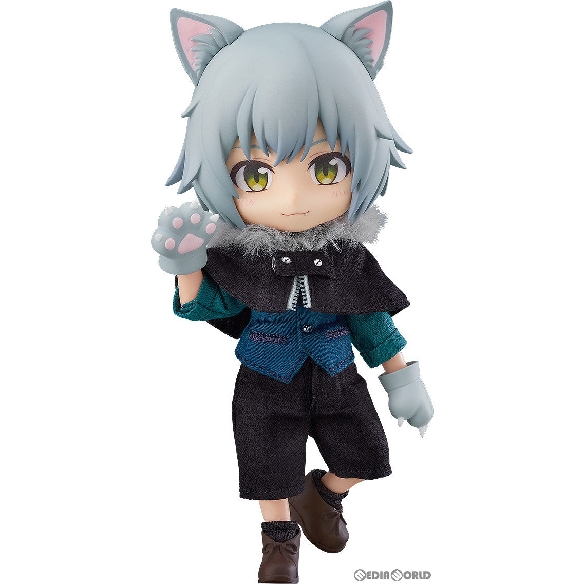 【中古即納】[FIG] (再販) ねんどろいどどーる 狼くん:アッシュ 完成品 可動フィギュア グッドスマイルカンパニー(20240831)