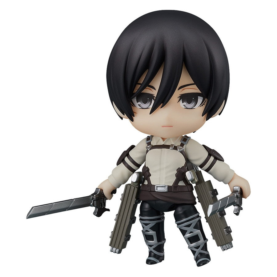【中古即納】[FIG] GOODSMILE ONLINE SHOP限定 ねんどろいど 2001 ミカサ・アッカーマン The Final Season Ver. 進撃の巨人 完成品 可動フィギュア グッドスマイルカンパニー(20230430)