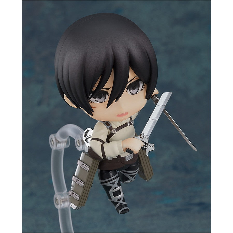 【中古即納】[FIG] GOODSMILE ONLINE SHOP限定 ねんどろいど 2001 ミカサ・アッカーマン The Final Season Ver. 進撃の巨人 完成品 可動フィギュア グッドスマイルカンパニー(20230430)