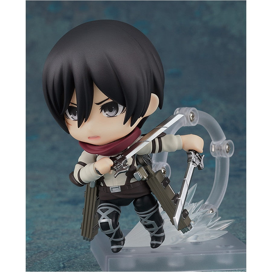 【中古即納】[FIG] GOODSMILE ONLINE SHOP限定 ねんどろいど 2001 ミカサ・アッカーマン The Final Season Ver. 進撃の巨人 完成品 可動フィギュア グッドスマイルカンパニー(20230430)
