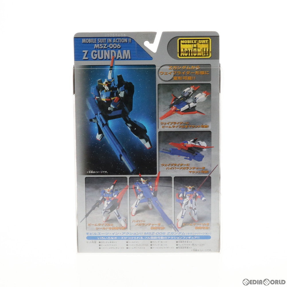 【中古即納】[FIG] MS IN ACTION!!(モビルスーツ・イン・アクション) MSZ-006 Zガンダム(セカンドバージョン) 機動戦士Zガンダム 完成品 可動フィギュア バンダイ(20030517)