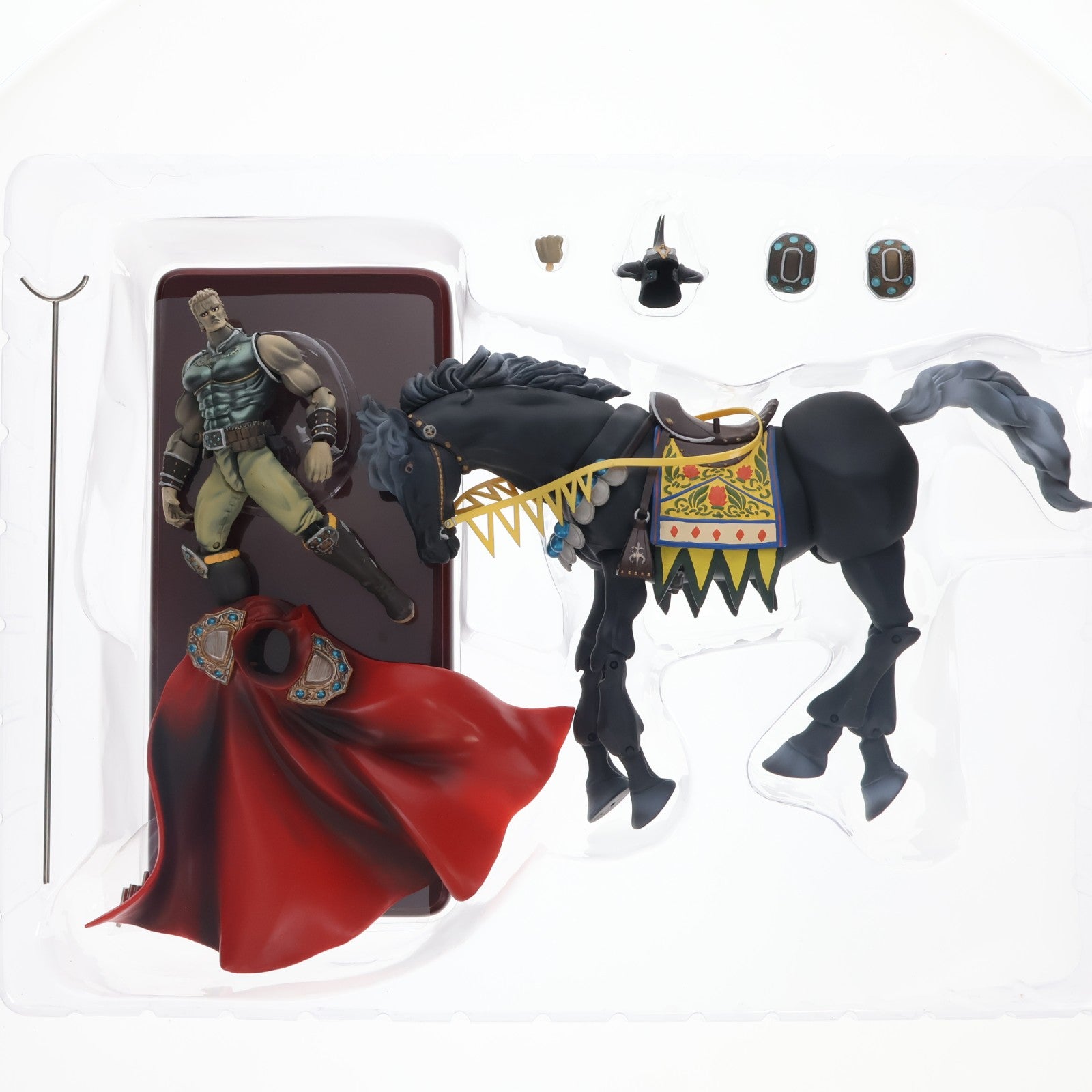 【中古即納】[FIG] バイオレンスアクションフィギュアデラックス 拳王(ラオウ)&黒王号 初期Ver. 北斗の拳 完成品 可動フィギュア 海洋堂(19991231)