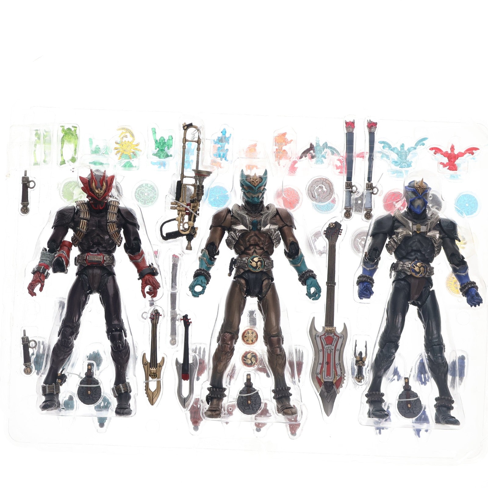 【中古即納】[FIG] S.I.C. LIMITED 仮面ライダーサバキ&エイキ&ダンキ 仮面ライダー響鬼 完成品 可動フィギュア バンダイ(20060930)