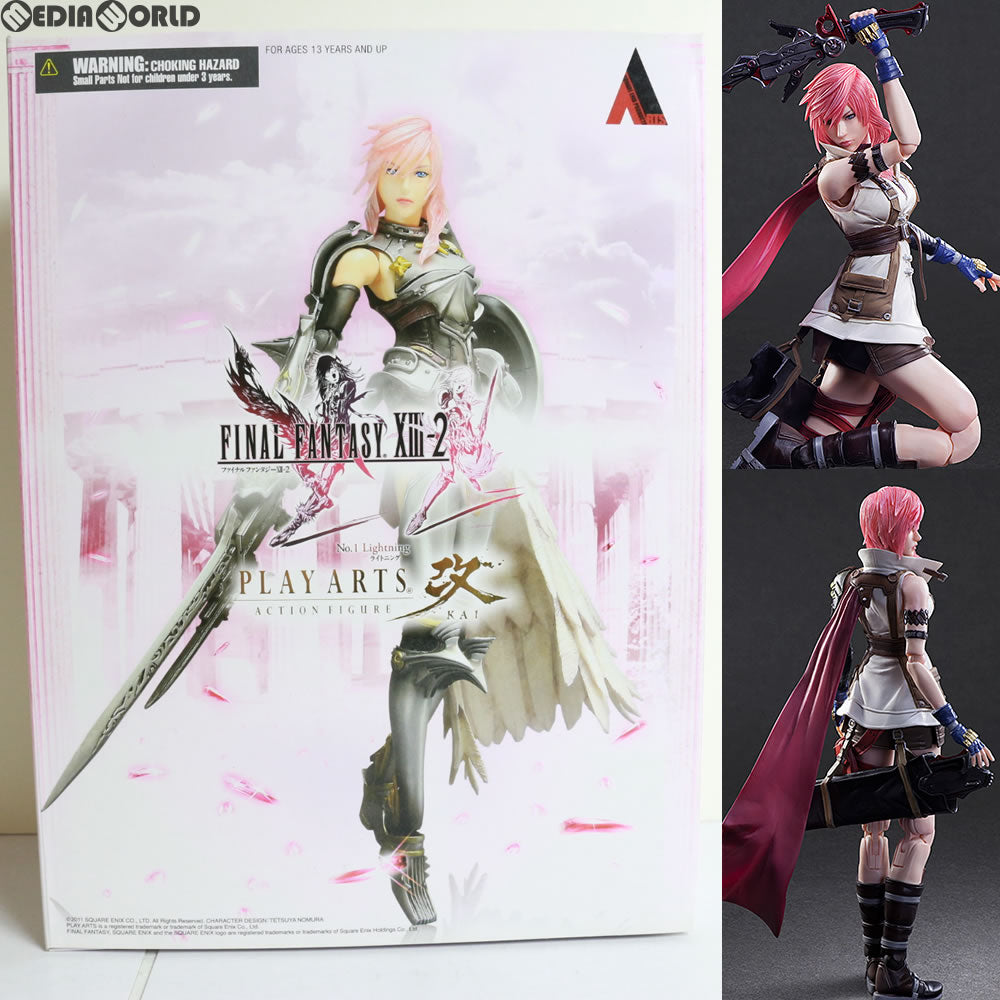 【中古即納】[FIG] PLAY ARTS改(プレイアーツ改) ライトニング FINAL FANTASY XIII-2(ファイナルファンタジー13-2) 完成品 可動フィギュア スクウェア・エニックス(20111223)