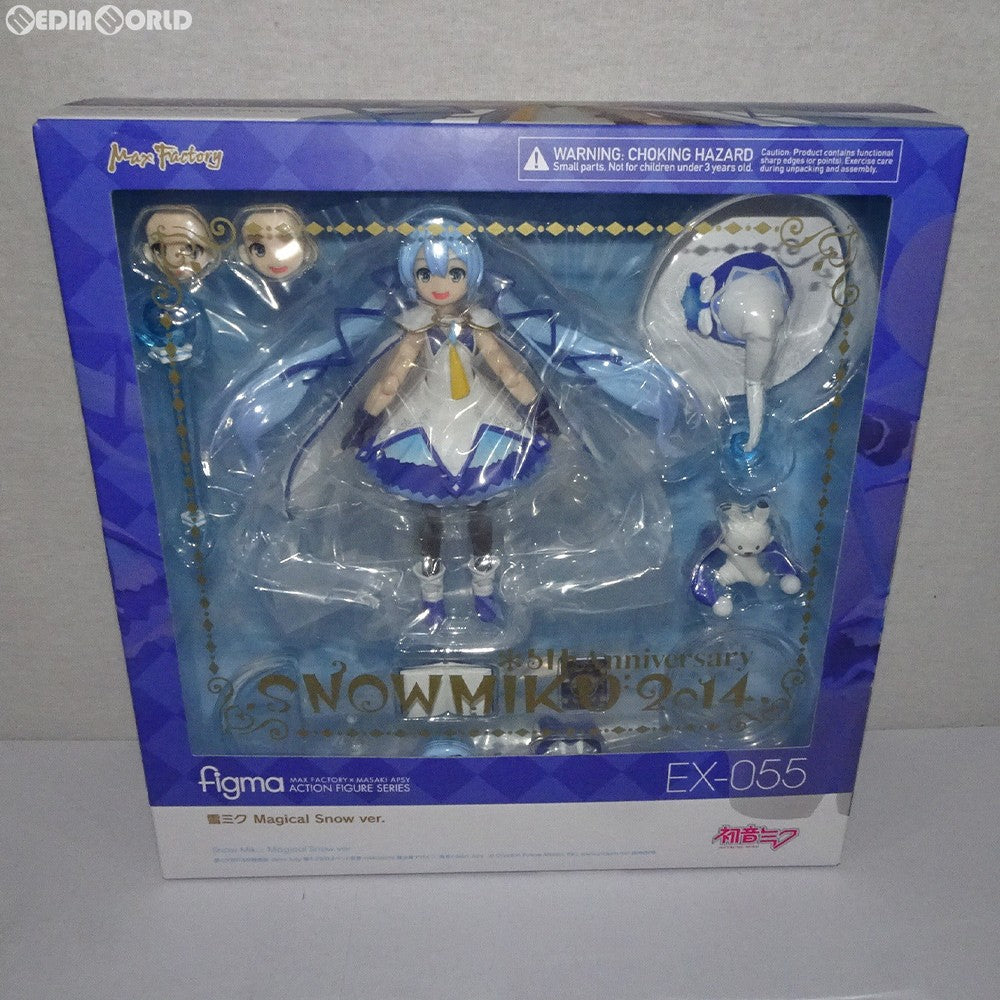 【中古即納】[FIG] figma(フィグマ) EX-055 雪ミク Magical Snow ver. 初音ミク 完成品 可動フィギュア 雪ミク スカイタウン&GOODSMILE ONLINE SHOP限定 マックスファクトリー(20190810)