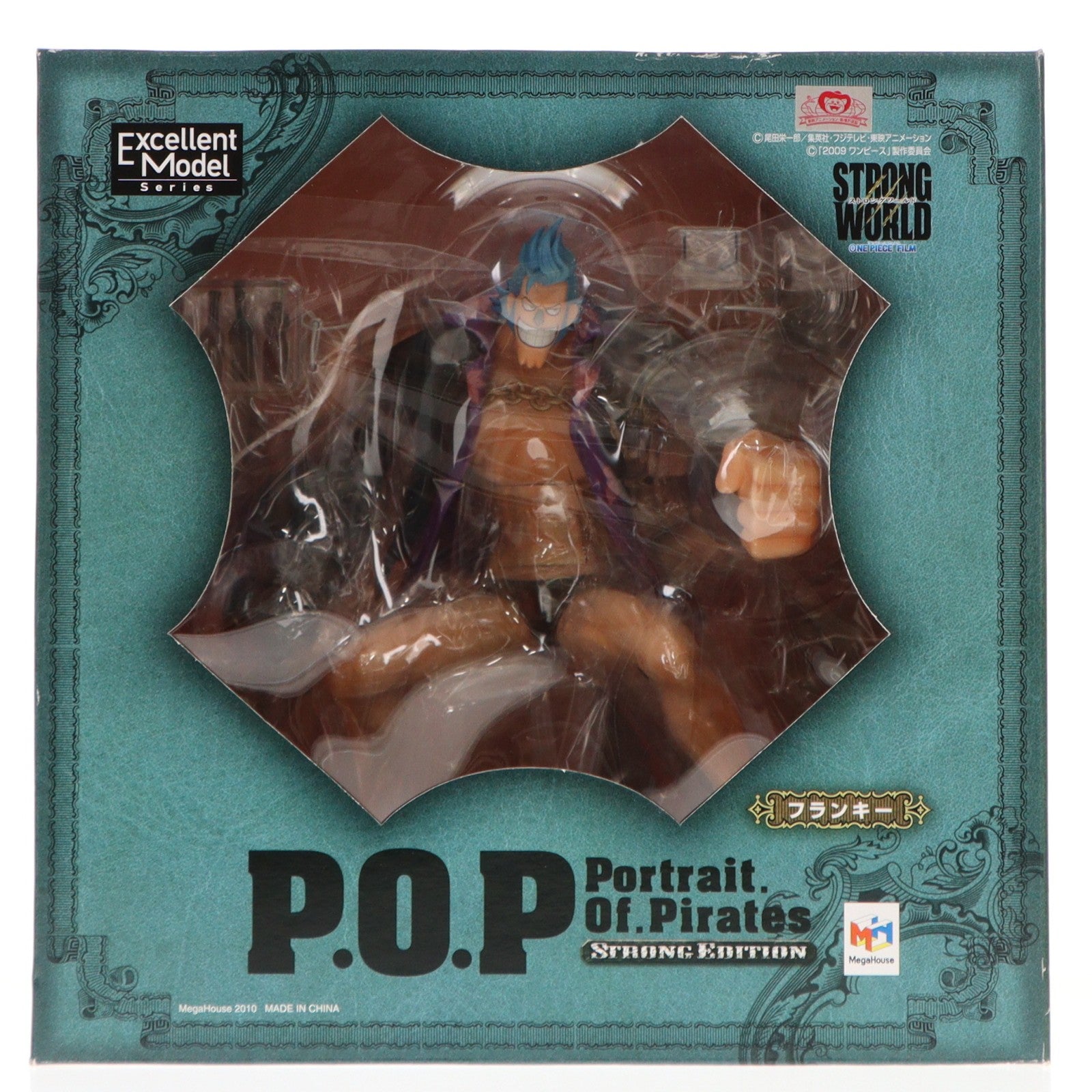 【中古即納】[FIG] Portrait.Of.Pirates P.O.P STRONG EDITION フランキー ONE PIECE(ワンピース) 1/8 完成品 フィギュア メガハウス(20100901)