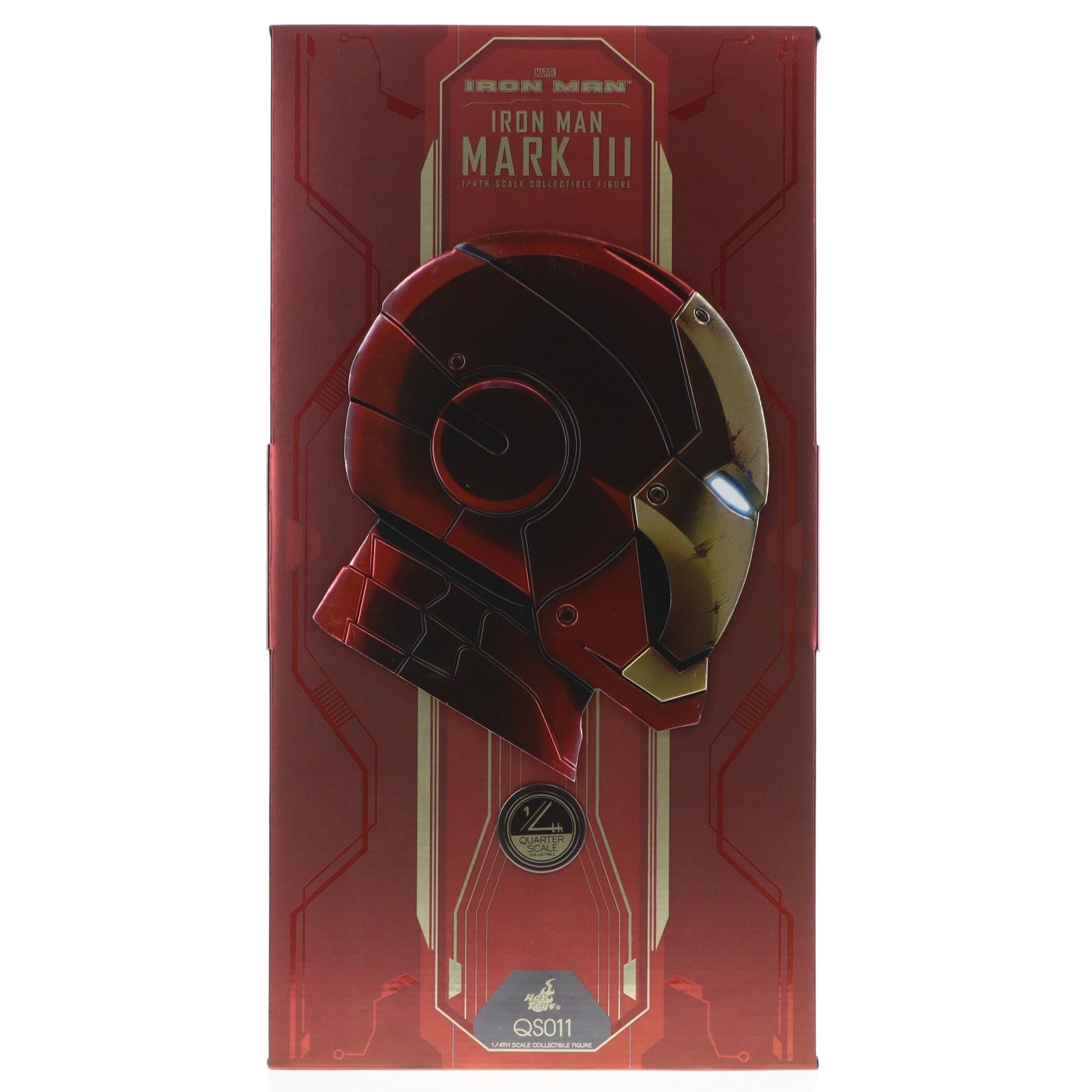 【中古即納】[FIG] アイアンマン・マーク3 アイアンマン 1/4 完成品 アクションフィギュア(QS011) ホットトイズ(20191225)
