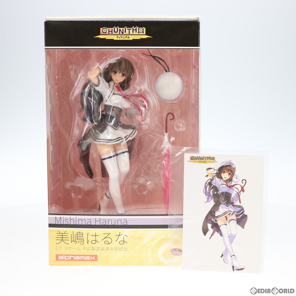 【中古即納】[FIG] ポストカード付属 美嶋はるな(みしまはるな) CHUNITHM(チュウニズム) 1/7 完成品 フィギュア(AX-0116) アルファマックス(20170329)