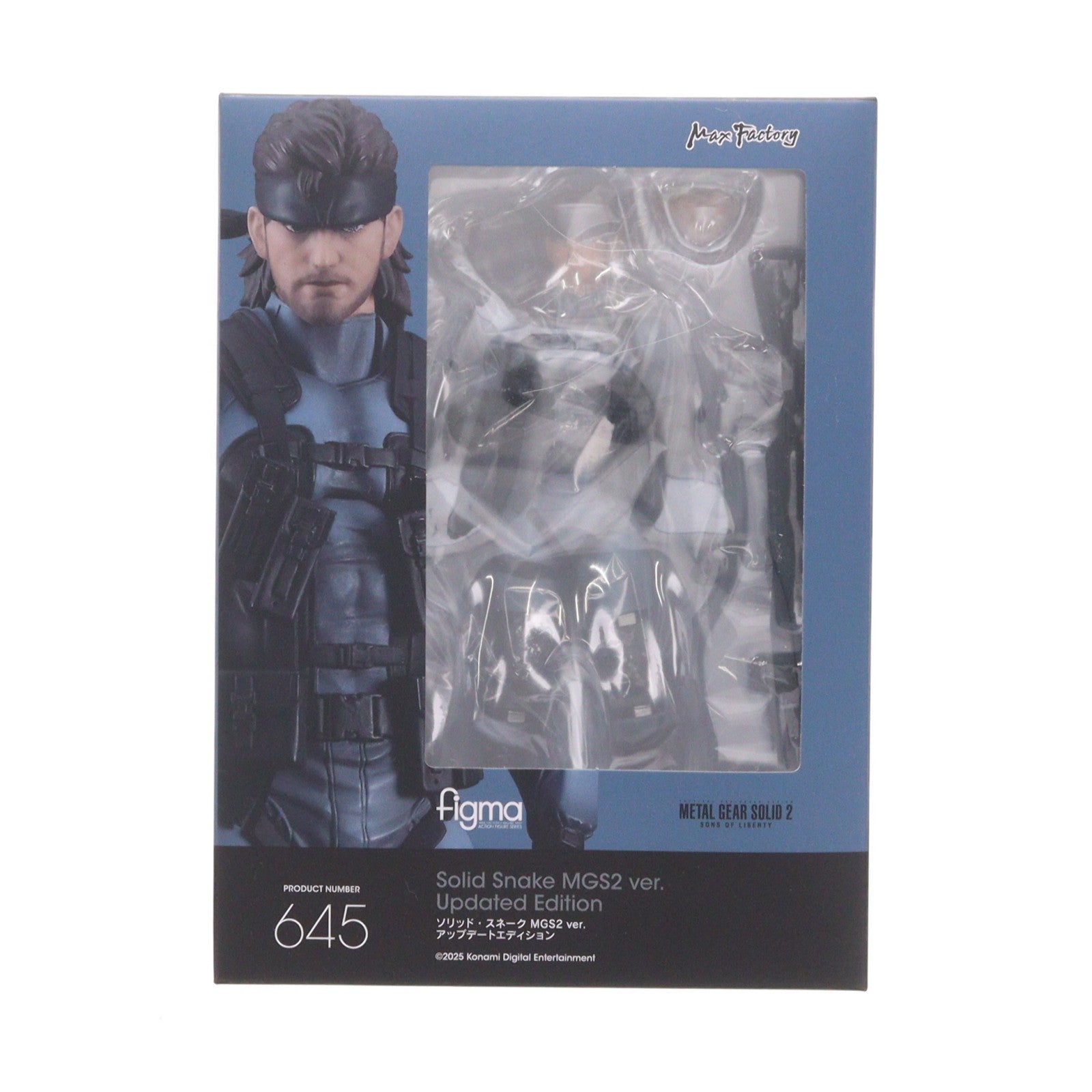 【中古即納】[FIG] figma(フィグマ) 645 ソリッド・スネーク MGS2 ver. アップデートエディション METAL GEAR SOLID2 SONS OF LIBERTY(メタルギアソリッド2 サンズ・オブ・リバティ) 完成品 可動フィギュア マックスファクトリー(20251031)