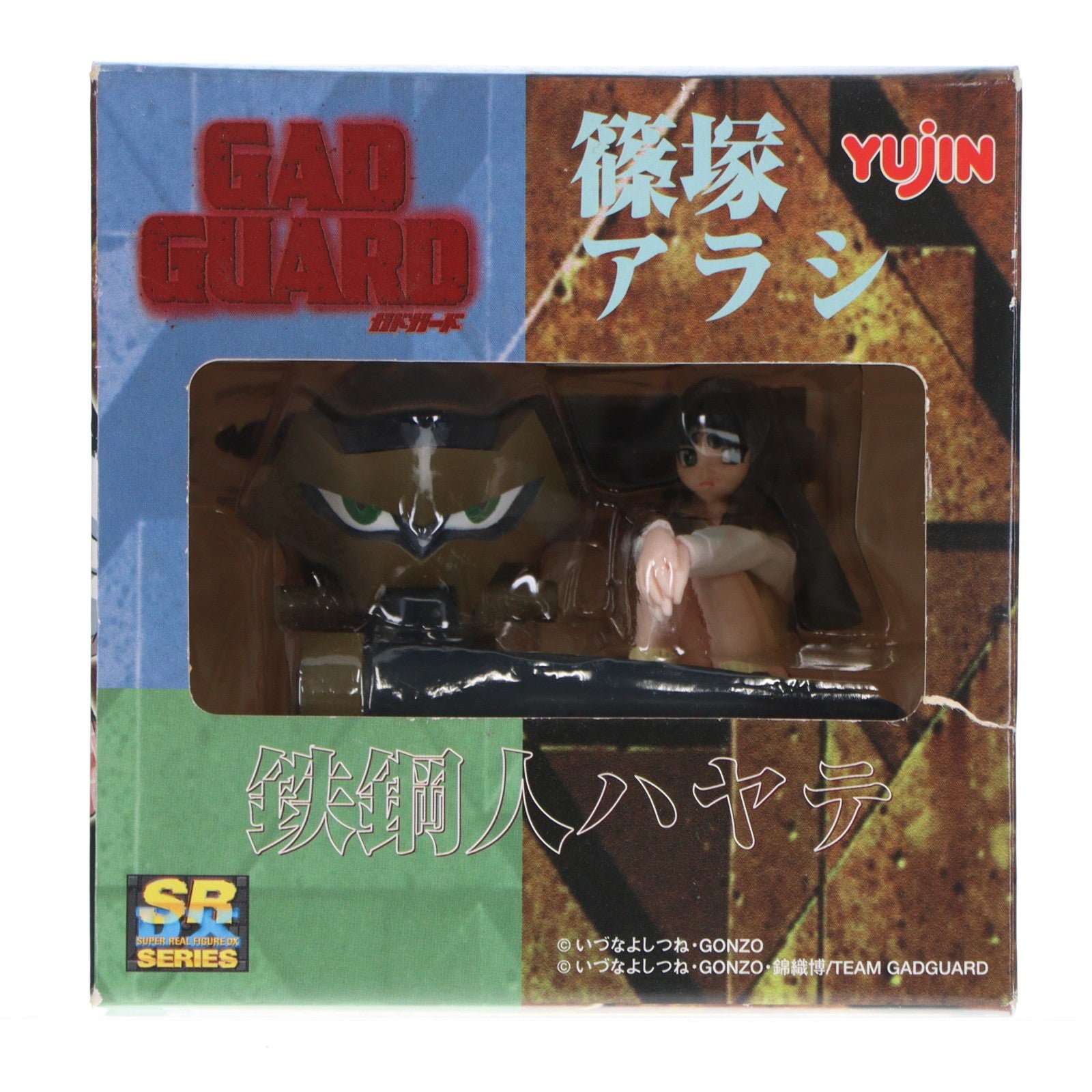 【中古即納】[FIG] SRDX 篠塚アラシ&鉄鋼人ハヤテ(しのづかあらし&てっこうどはやて) GAD GUARD(ガドガード) 1/10 完成品 フィギュア ユージン(20040131)