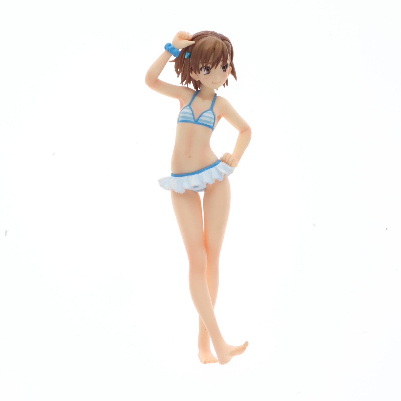 【中古即納】[FIG] BEACH QUEENS(ビーチクイーンズ) 御坂美琴(みさかみこと) ES とある科学の超電磁砲 1/10 完成品 フィギュア 電撃20年祭&電撃屋ホビー館限定 ウェーブ(WAVE)(20121020)