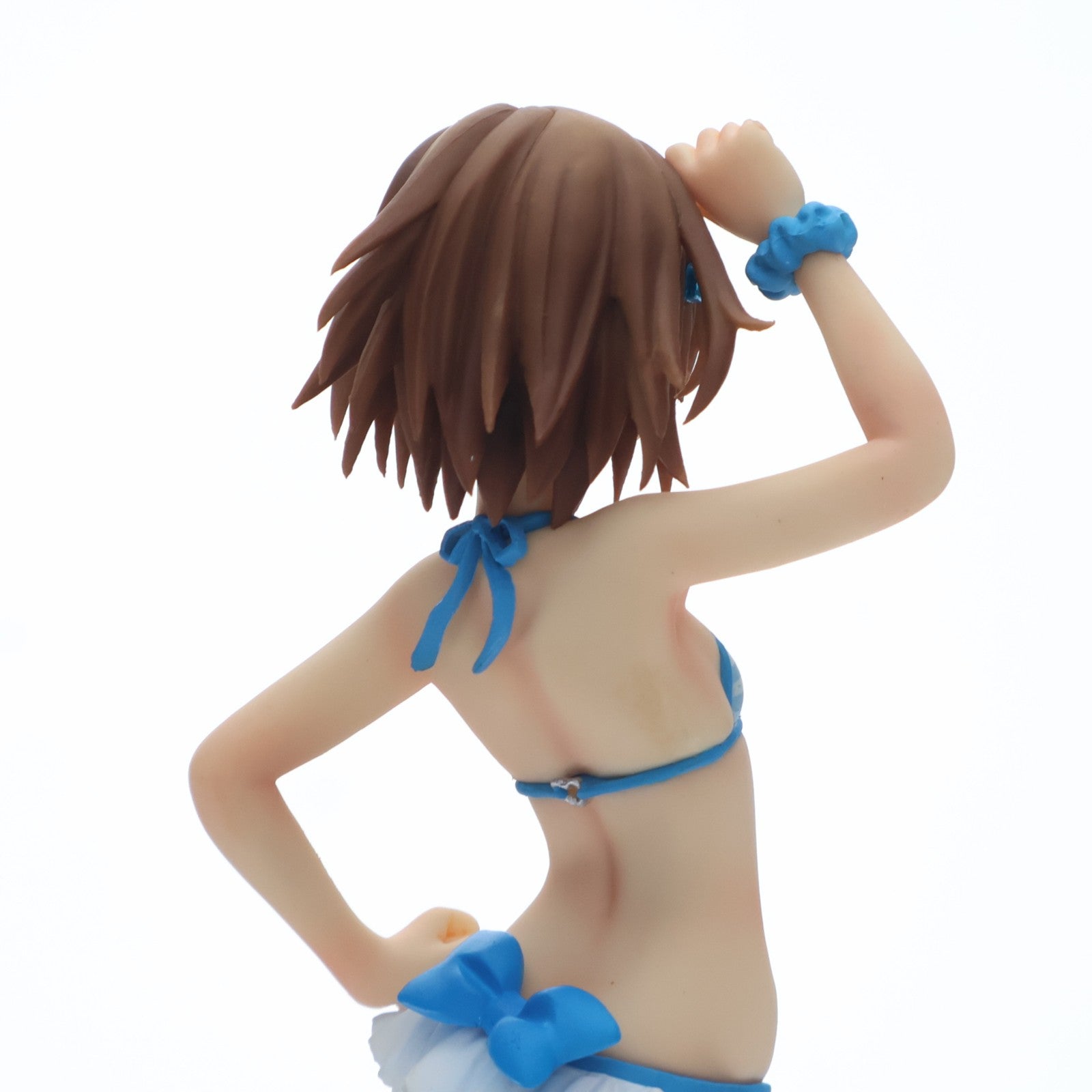 【中古即納】[FIG] BEACH QUEENS(ビーチクイーンズ) 御坂美琴(みさかみこと) ES とある科学の超電磁砲 1/10 完成品 フィギュア 電撃20年祭&電撃屋ホビー館限定 ウェーブ(WAVE)(20121020)