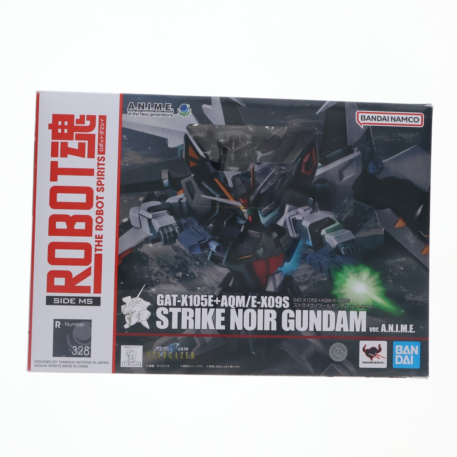 【中古即納】[FIG] ROBOT魂(SIDE MS) GAT-X105E+AQM/E-X09S ストライクノワールガンダム ver. A.N.I.M.E. 機動戦士ガンダムSEED(シード) C.E.73 STARGAZER(スターゲイザー) 完成品 可動フィギュア バンダイスピリッツ(20241123)