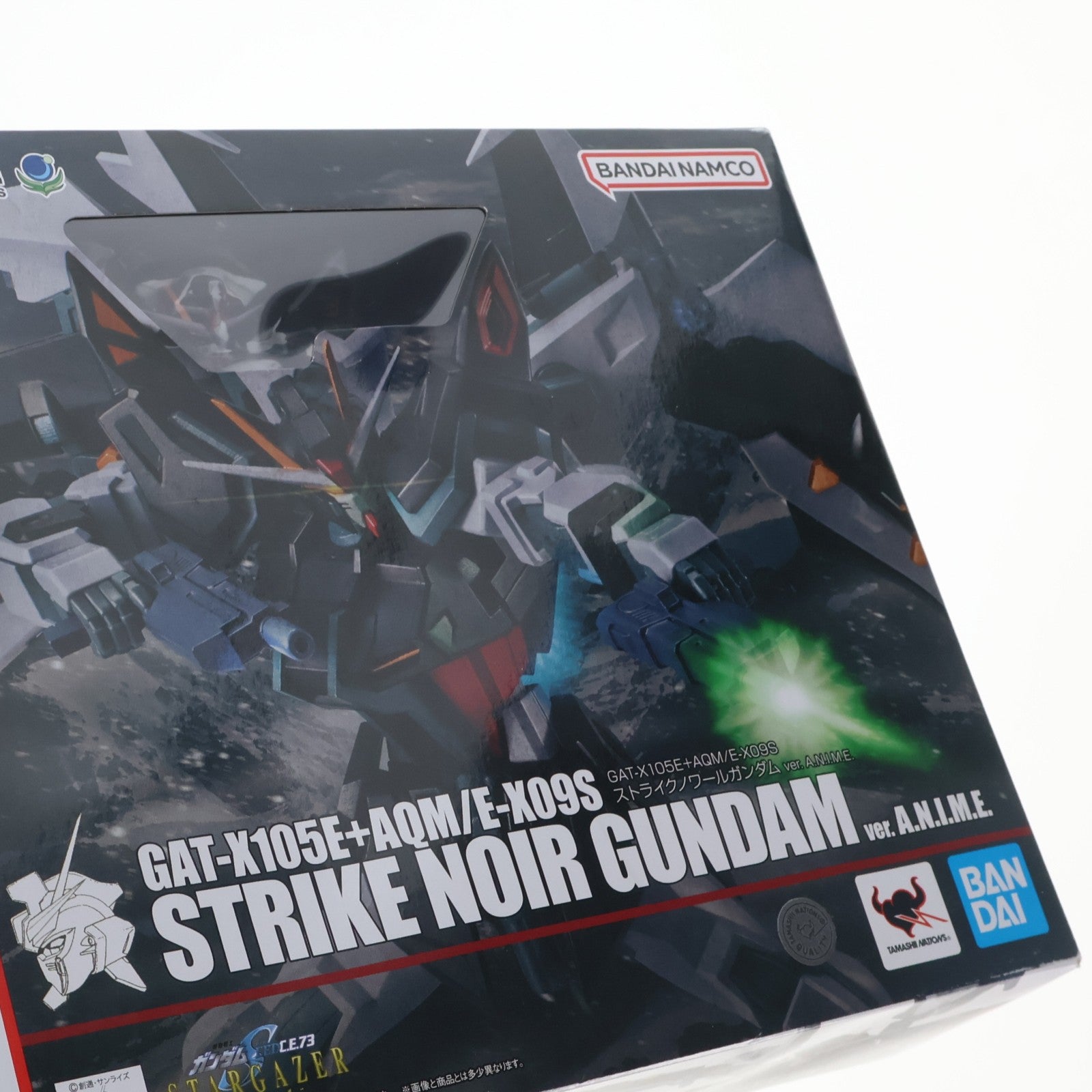 【中古即納】[FIG] ROBOT魂(SIDE MS) GAT-X105E+AQM/E-X09S ストライクノワールガンダム ver. A.N.I.M.E. 機動戦士ガンダムSEED(シード) C.E.73 STARGAZER(スターゲイザー) 完成品 可動フィギュア バンダイスピリッツ(20241123)