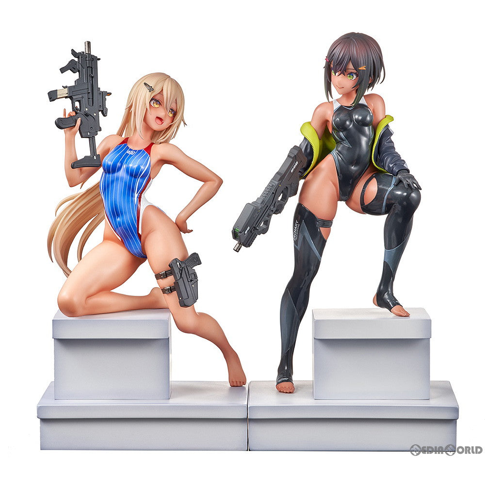 【中古即納】[FIG] 水泳部の部長ちゃんとコウハイちゃんセット 『ARMS NOTE』(アームズノート) 1/7 完成品 フィギュア ENSOUTOYS(エンソウトイズ)(20241231)