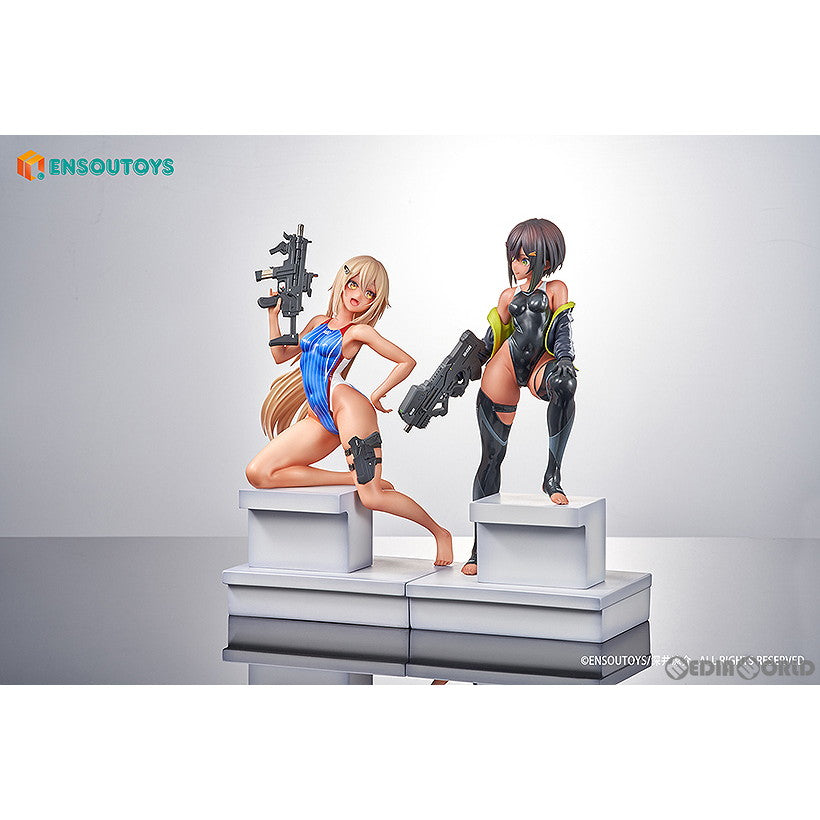 【中古即納】[FIG] 水泳部の部長ちゃんとコウハイちゃんセット 『ARMS NOTE』(アームズノート) 1/7 完成品 フィギュア ENSOUTOYS(エンソウトイズ)(20241231)