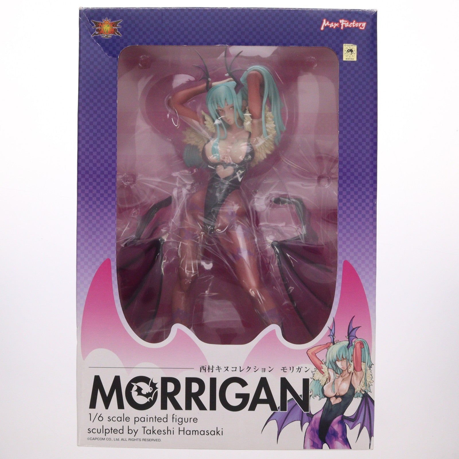 【中古即納】[FIG] 西村キヌコレクション モリガン ヴァンパイアセイヴァー 1/6 完成品 フィギュア マックスファクトリー(20090801)