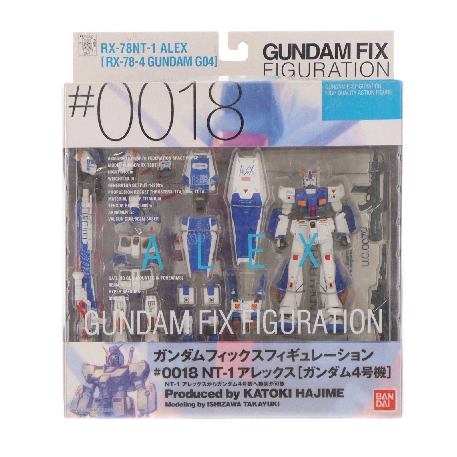 【中古即納】[FIG] GUNDAM FIX FIGURATION #0018 RX-78NT-1アレックス 機動戦士ガンダム0080 ポケットの中の戦争 完成品 可動フィギュア バンダイ(20040124)