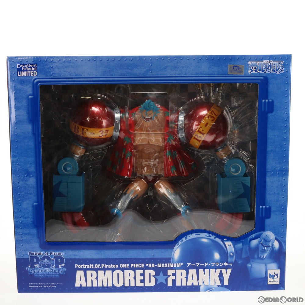 【中古即納】[FIG] エクセレントモデル LIMITED Portrait.Of.Pirates P.O.P SA-MAXIMUM アーマード・フランキー(リクエスト再販) ONE PIECE(ワンピース) 完成品 フィギュア ショップ限定 メガハウス(20150331)