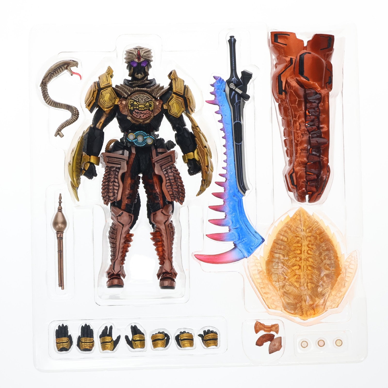【中古即納】[FIG] 魂ウェブ商店限定 S.I.C. 仮面ライダーオーズ ブラカワニ コンボ 仮面ライダーオーズ WONDERFUL 将軍と21のコアメダル 完成品 可動フィギュア バンダイ(20141130)