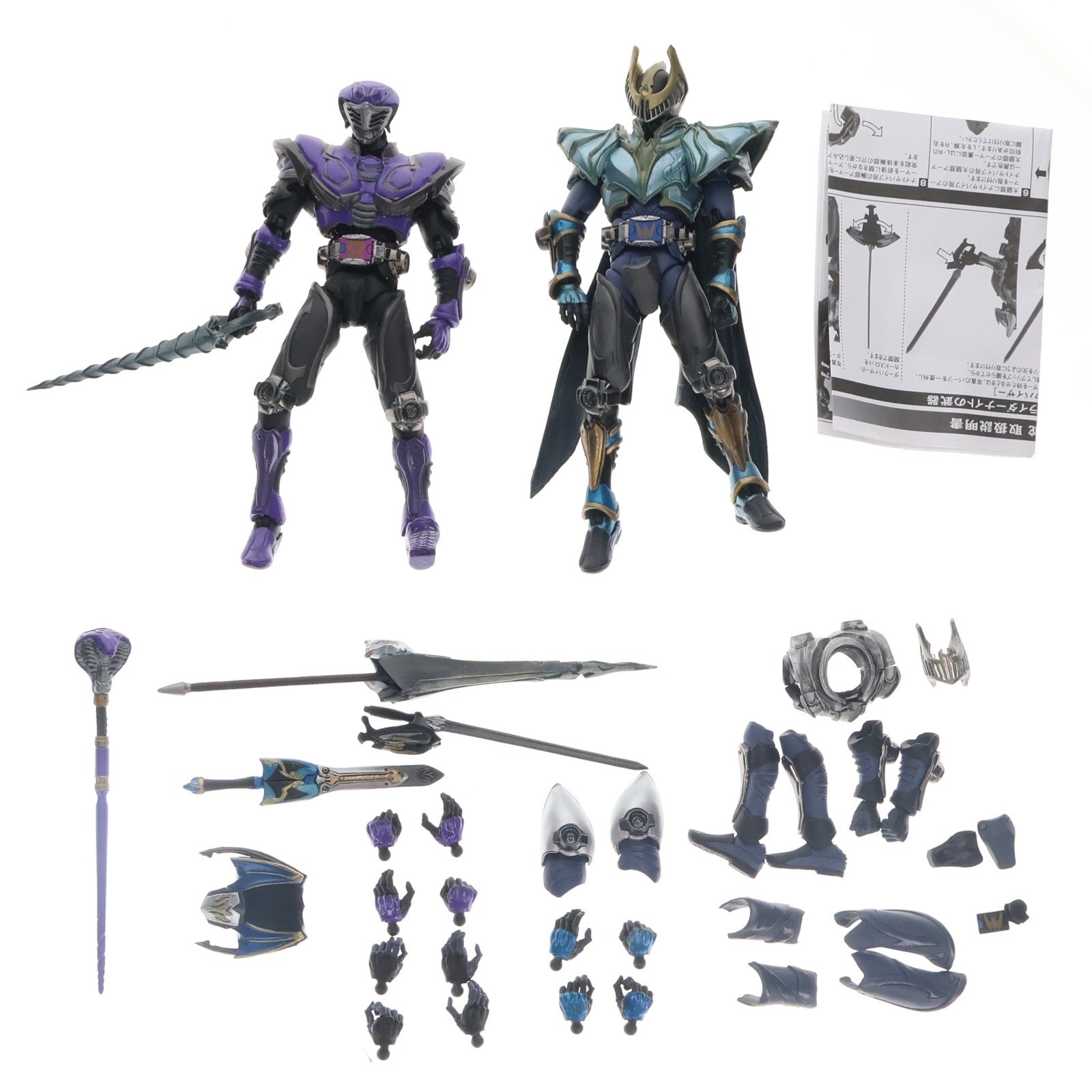 【中古即納】[FIG] S.I.C. VOL.24 仮面ライダーナイト&王蛇(おうじゃ) 仮面ライダー龍騎 完成品 可動フィギュア バンダイ(20040729)