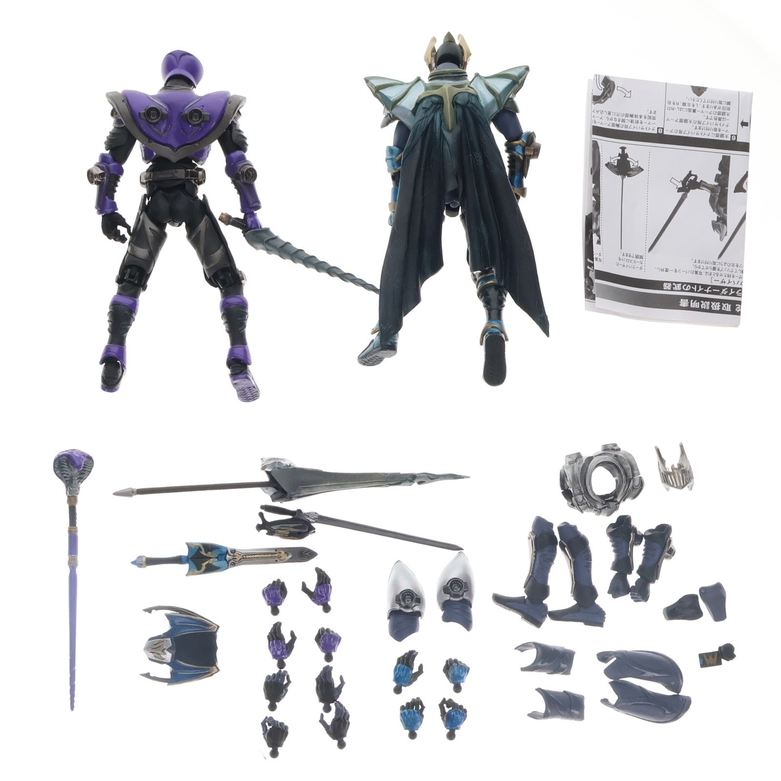 【中古即納】[FIG] S.I.C. VOL.24 仮面ライダーナイト&王蛇(おうじゃ) 仮面ライダー龍騎 完成品 可動フィギュア バンダイ(20040729)
