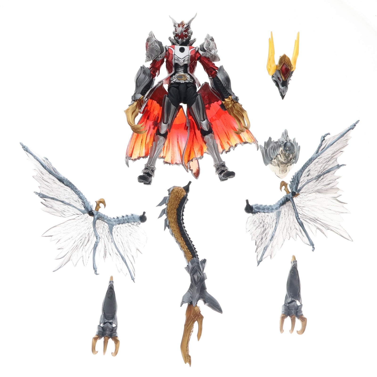【中古即納】[FIG] S.I.C. 仮面ライダーウィザード フレイムドラゴン&オールドラゴン 完成品 可動フィギュア バンダイ(20150228)