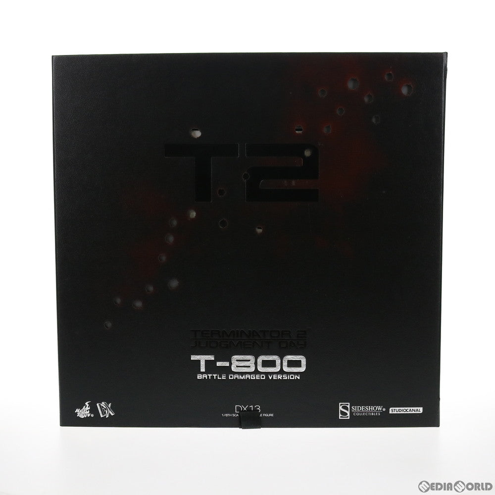 【中古即納】[FIG] ムービー・マスターピース DX T-800(バトルダメージ版) ターミネーター2 1/6 完成品 可動フィギュア(DX#13) ホットトイズ(20131212)