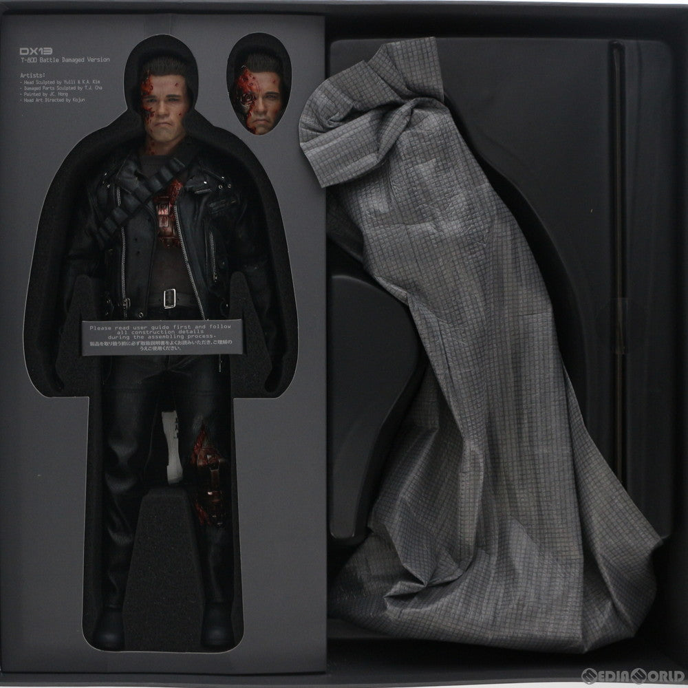【中古即納】[FIG] ムービー・マスターピース DX T-800(バトルダメージ版) ターミネーター2 1/6 完成品 可動フィギュア(DX#13) ホットトイズ(20131212)