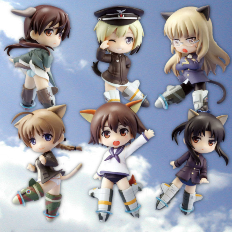 【中古即納】[FIG] (BOX) トイズワークスコレクション にいてんごでらっくす ストライクウィッチーズ 劇場版 Type-A フィギュア(6個) キャラアニ/トイズワークス(20150201)