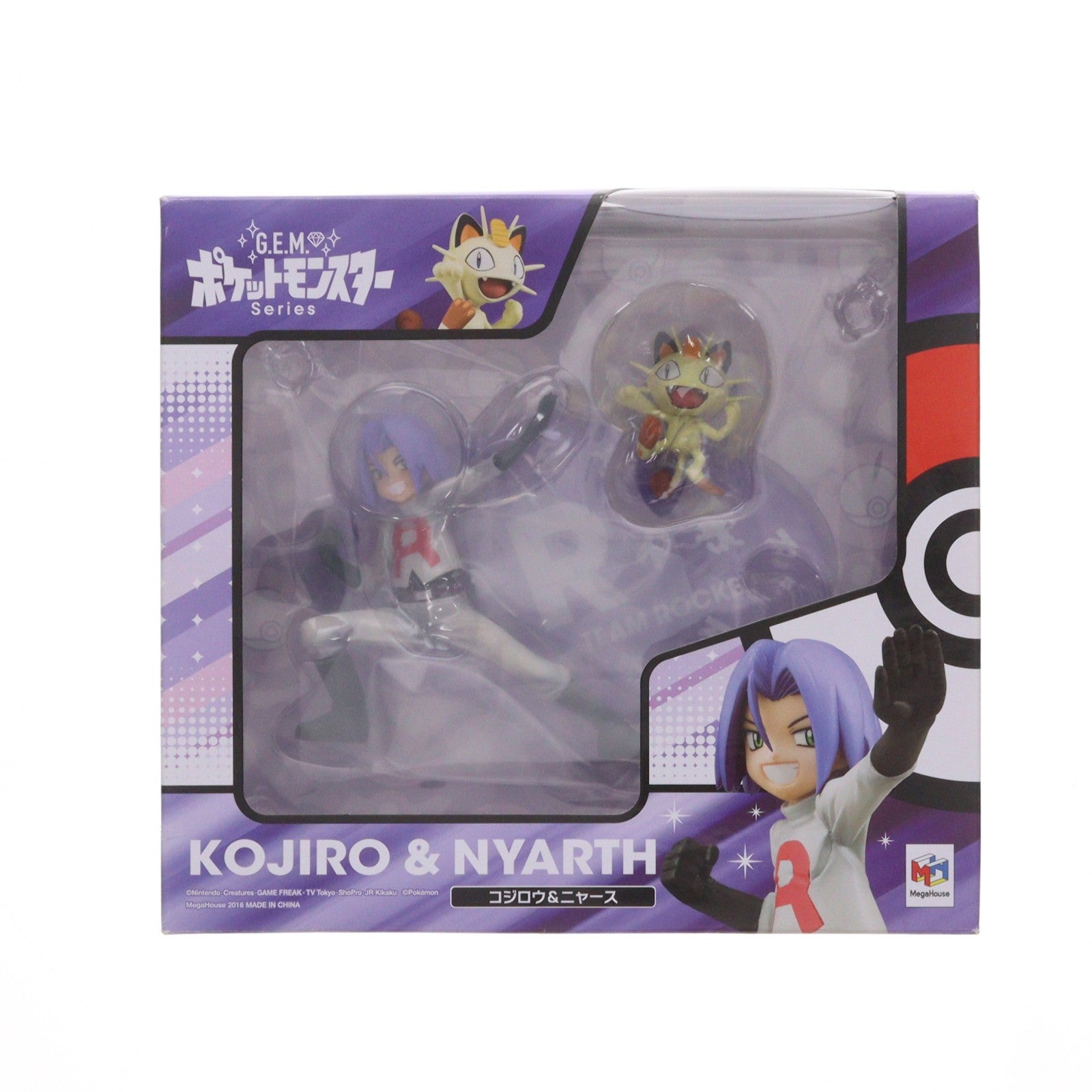 【中古即納】[FIG] (再販) G.E.M.シリーズ コジロウ&ニャース ポケットモンスター 完成品 フィギュア メガハウス(20160811)