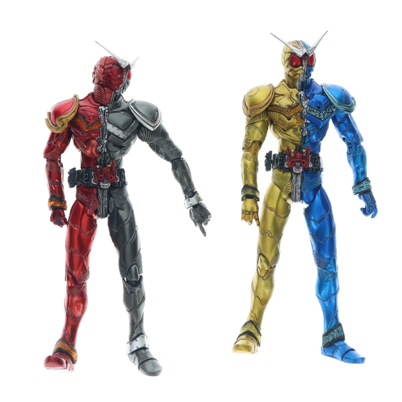 【中古即納】[FIG] S.I.C. Vol.58 仮面ライダーW(ダブル) ヒートメタル&ルナトリガー 完成品 可動フィギュア バンダイ(20110621)