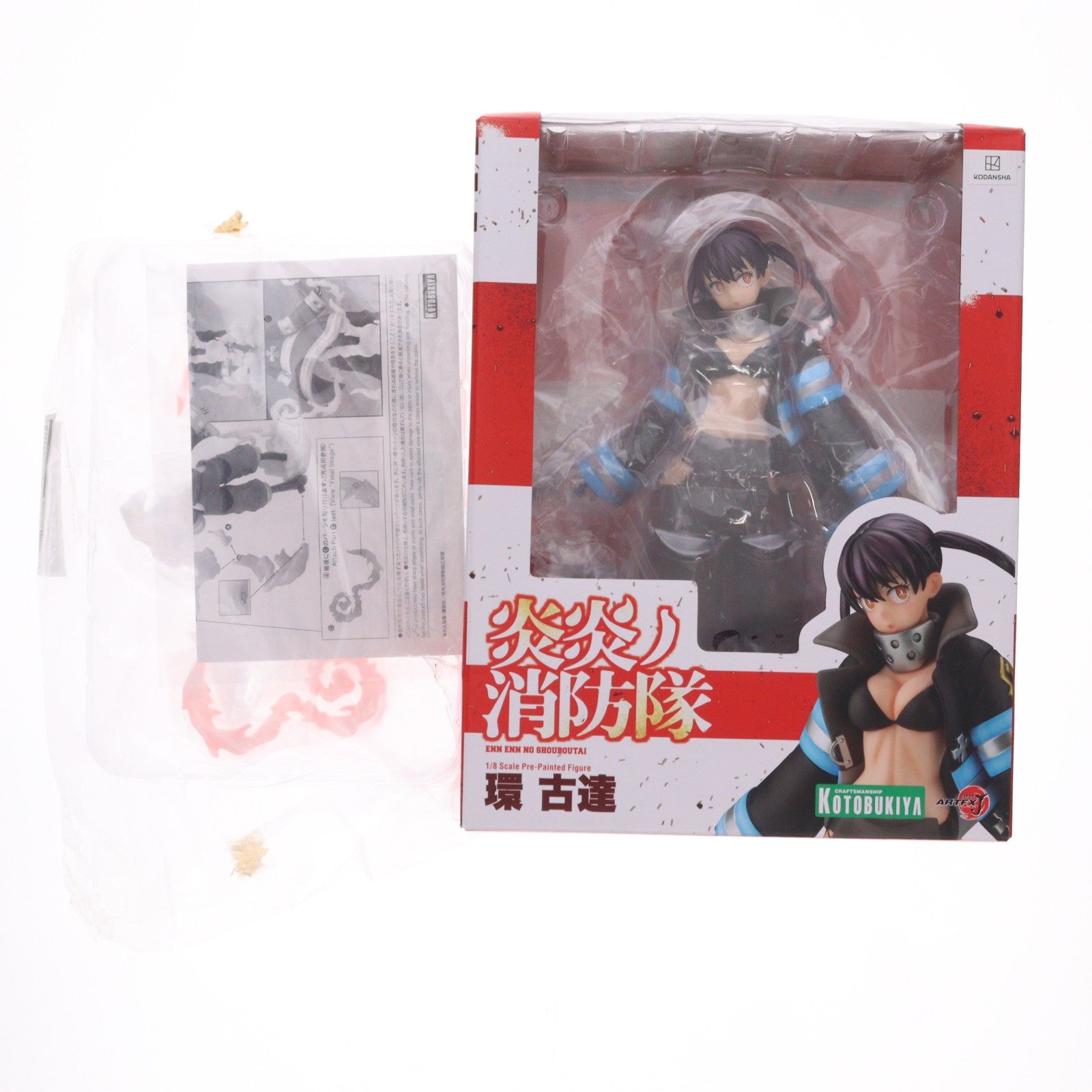 【中古即納】[FIG] コトブキヤショップ限定特典付属 ARTFX J 環古達(たまきこたつ) 炎炎ノ消防隊 1/8 完成品 フィギュア(PP844) コトブキヤ(20200522)