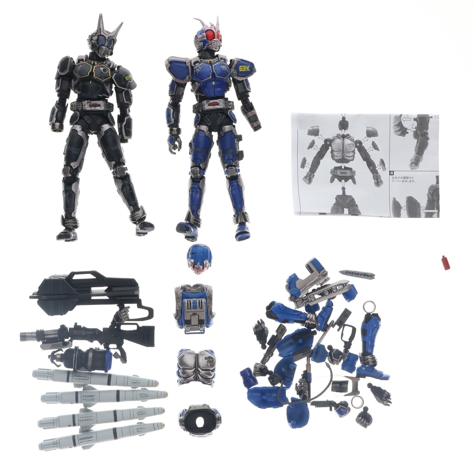 【中古即納】[FIG] S.I.C. VOL.39 仮面ライダーG3&仮面ライダーG4 仮面ライダーアギト 完成品 可動フィギュア バンダイ(20070731)