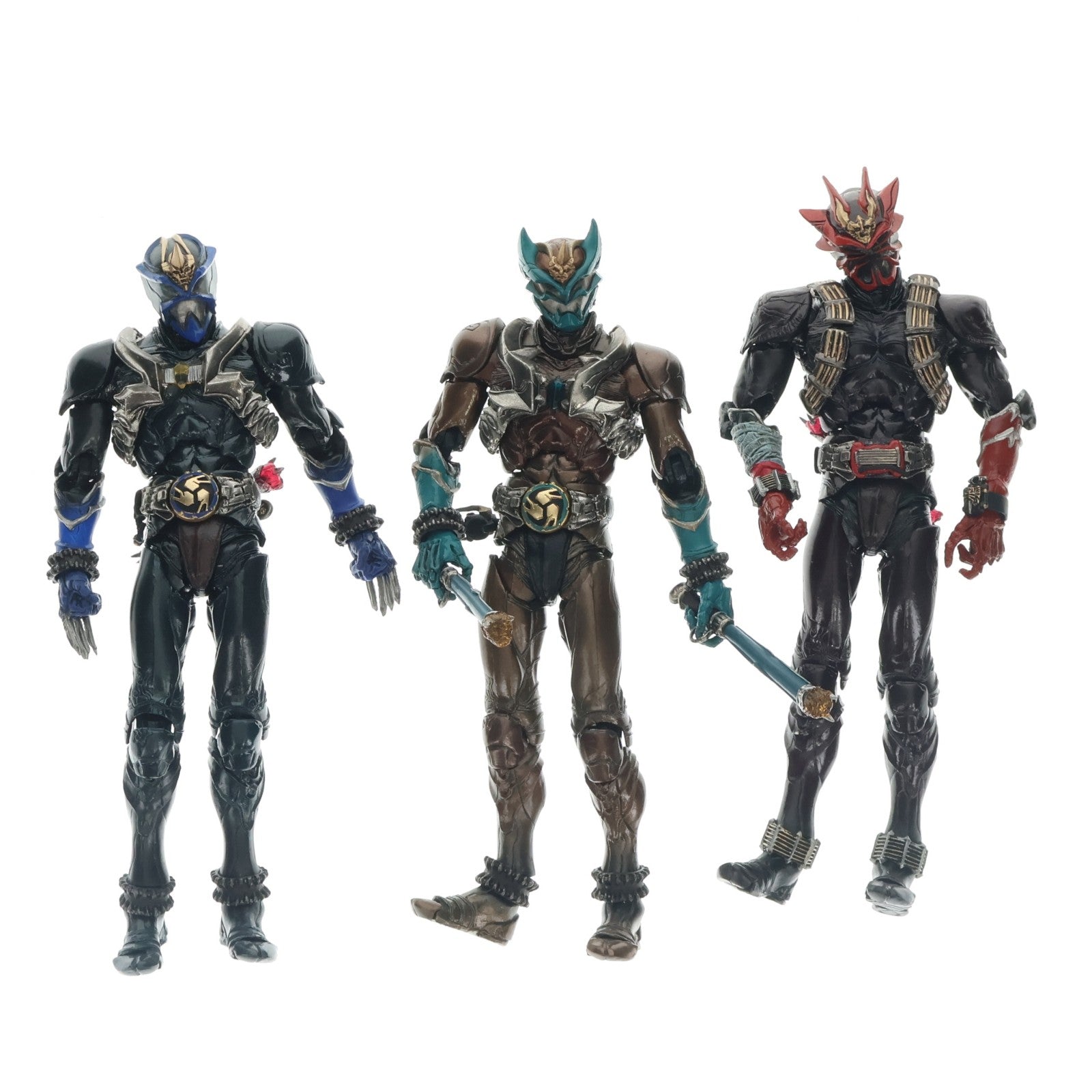 【中古即納】[FIG] S.I.C. LIMITED 仮面ライダーサバキ&エイキ&ダンキ 仮面ライダー響鬼 完成品 可動フィギュア バンダイ(20060930)