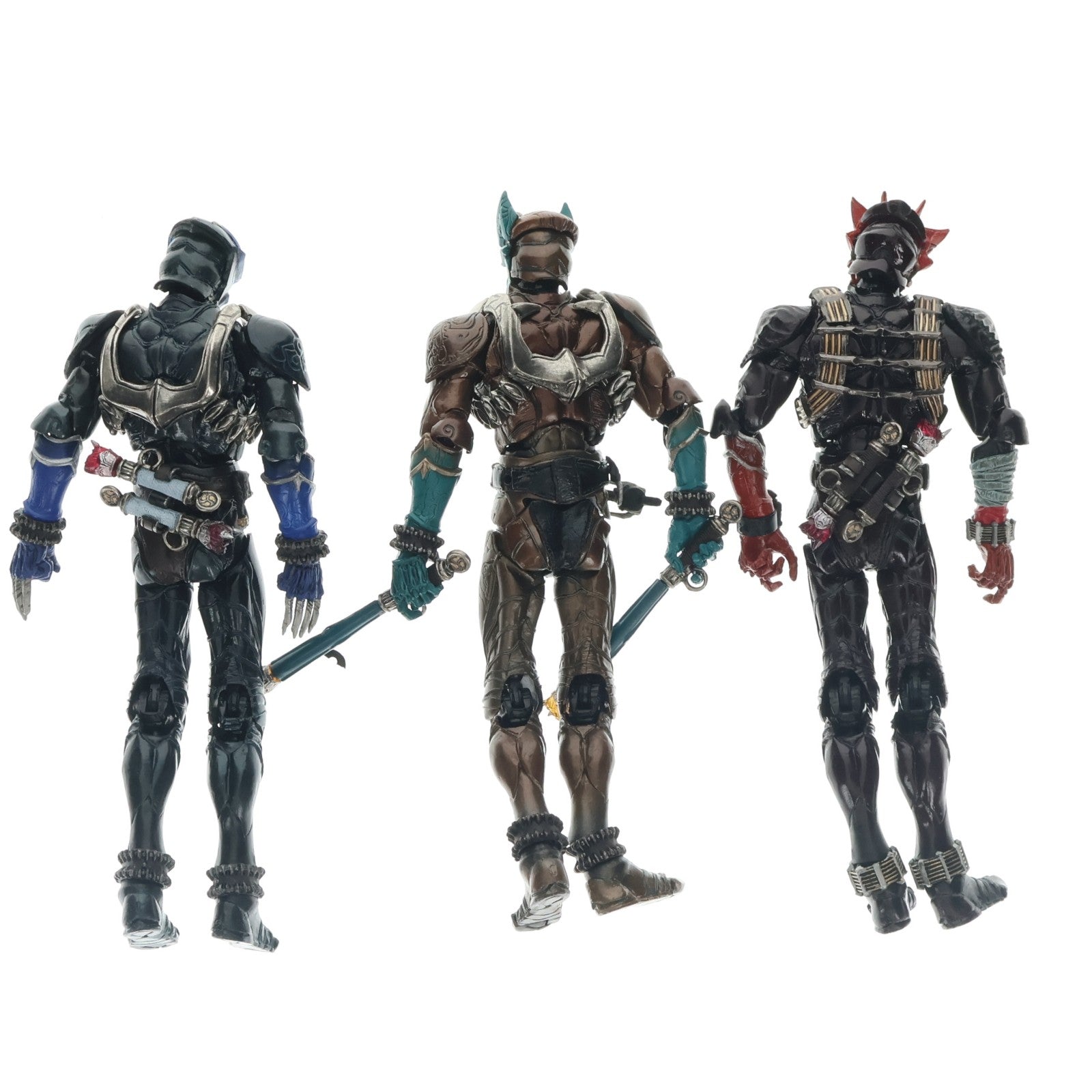 【中古即納】[FIG] S.I.C. LIMITED 仮面ライダーサバキ&エイキ&ダンキ 仮面ライダー響鬼 完成品 可動フィギュア バンダイ(20060930)