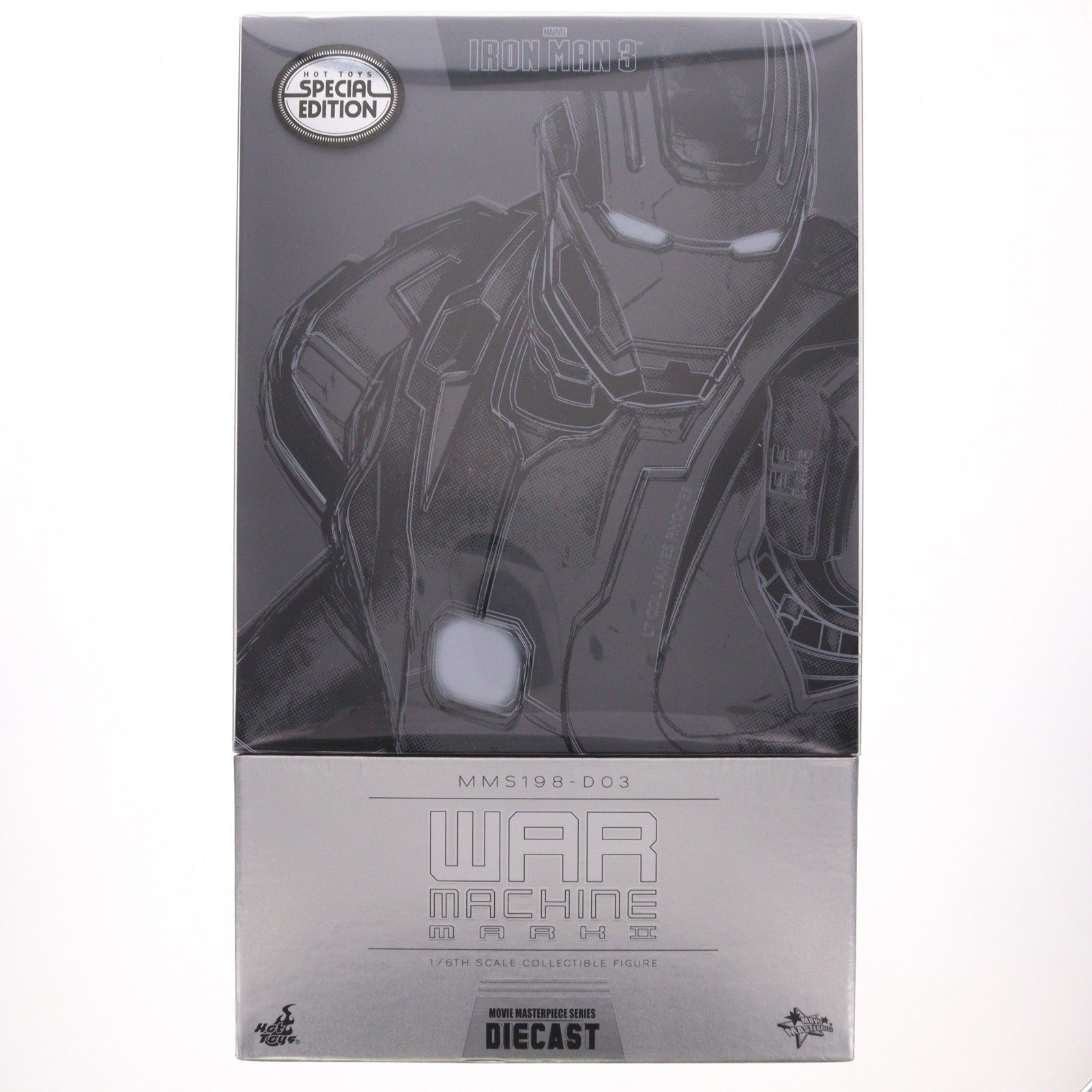 【中古即納】[FIG] トイサピエンス限定 ムービー・マスターピース DIECAST ウォーマシン・マーク2[ボーナスアクセサリー付き] アイアンマン3 1/6 完成品 可動フィギュア(MM#198D03b) ホットトイズ(20140131)