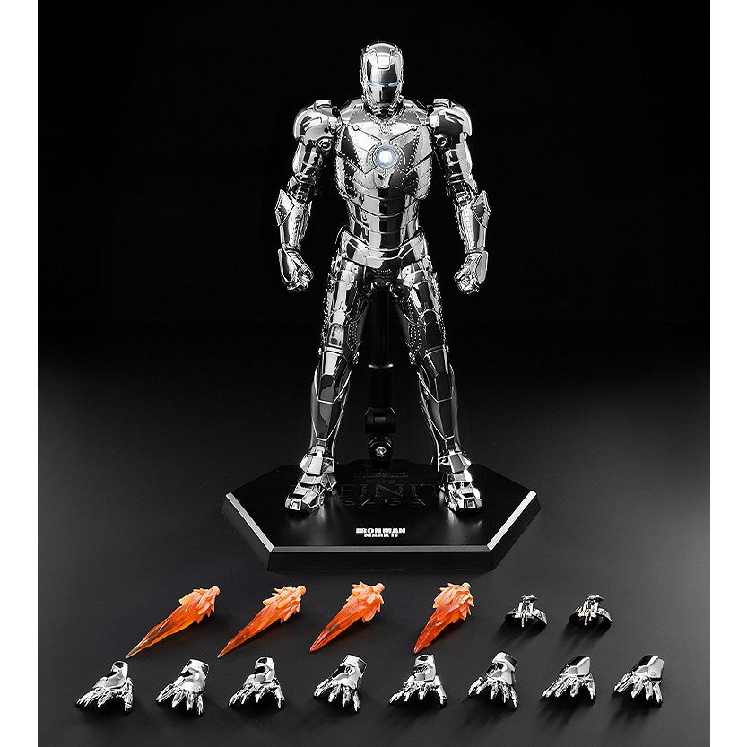 【中古即納】[FIG] DLX Iron Man Mark 2(Chrome Edition)(DLX アイアンマン・マーク2(クローム・エディション)) Marvel Studios' The Infinity Saga(マーベル・スタジオ: インフィニティ・サーガ) 1/12 完成品 可動フィギュア threezero(スリーゼロ)(20260425)