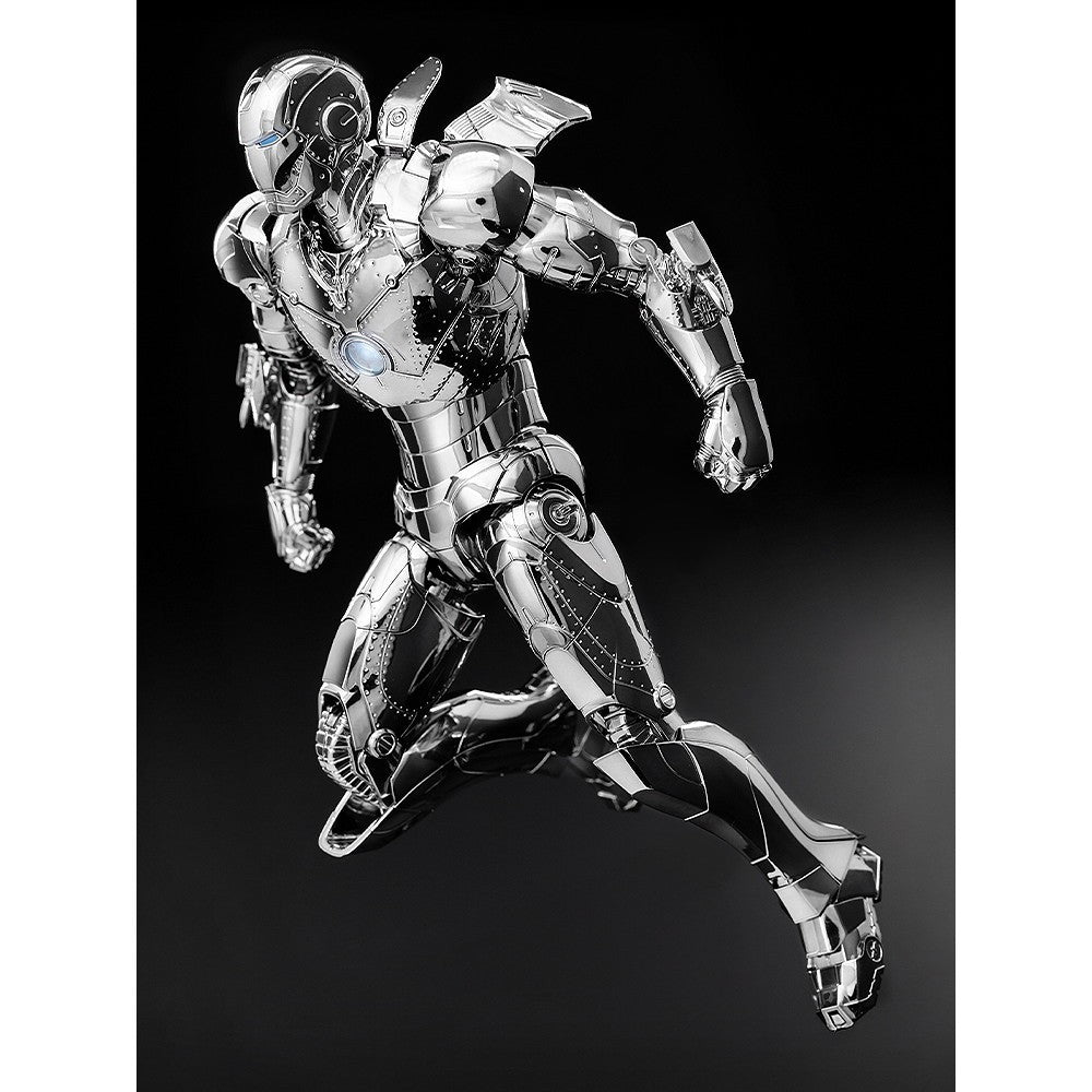 【中古即納】[FIG] DLX Iron Man Mark 2(Chrome Edition)(DLX アイアンマン・マーク2(クローム・エディション)) Marvel Studios' The Infinity Saga(マーベル・スタジオ: インフィニティ・サーガ) 1/12 完成品 可動フィギュア threezero(スリーゼロ)(20260425)
