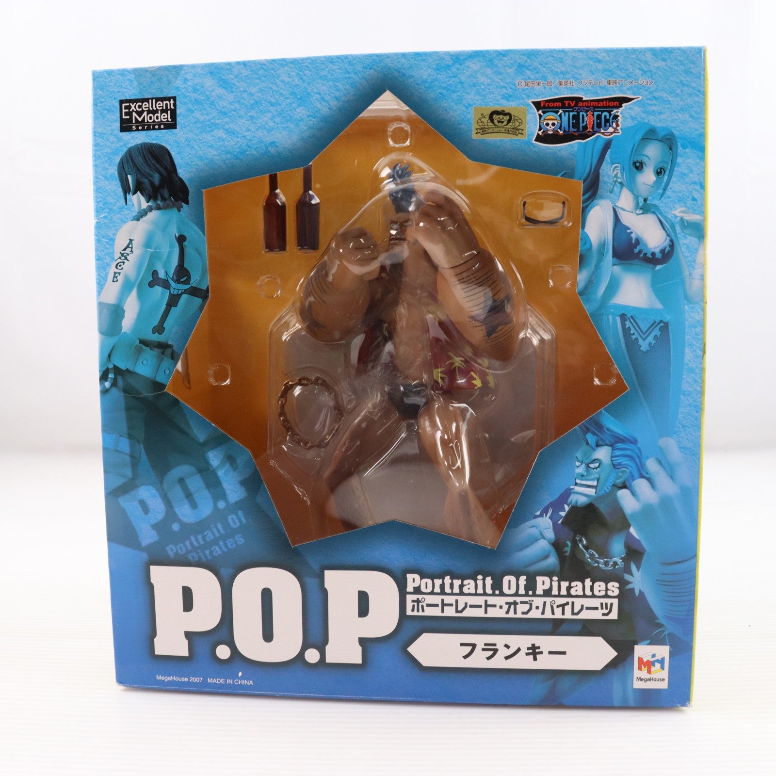 【中古即納】[FIG] エクセレントモデル Portrait.Of.Pirates P.O.P NEO-2 フランキー ONE PIECE(ワンピース) 1/8 完成品 フィギュア メガハウス(20080630)