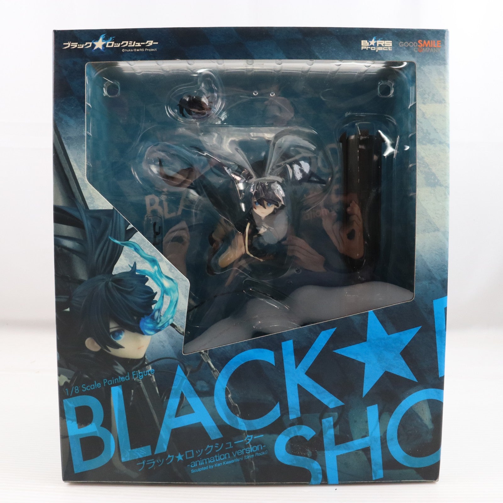 【中古即納】[FIG] 初期不良対応シール無し ブラック★ロックシューター -animation version- 1/8 完成品 フィギュア グッドスマイルカンパニー(20101126)