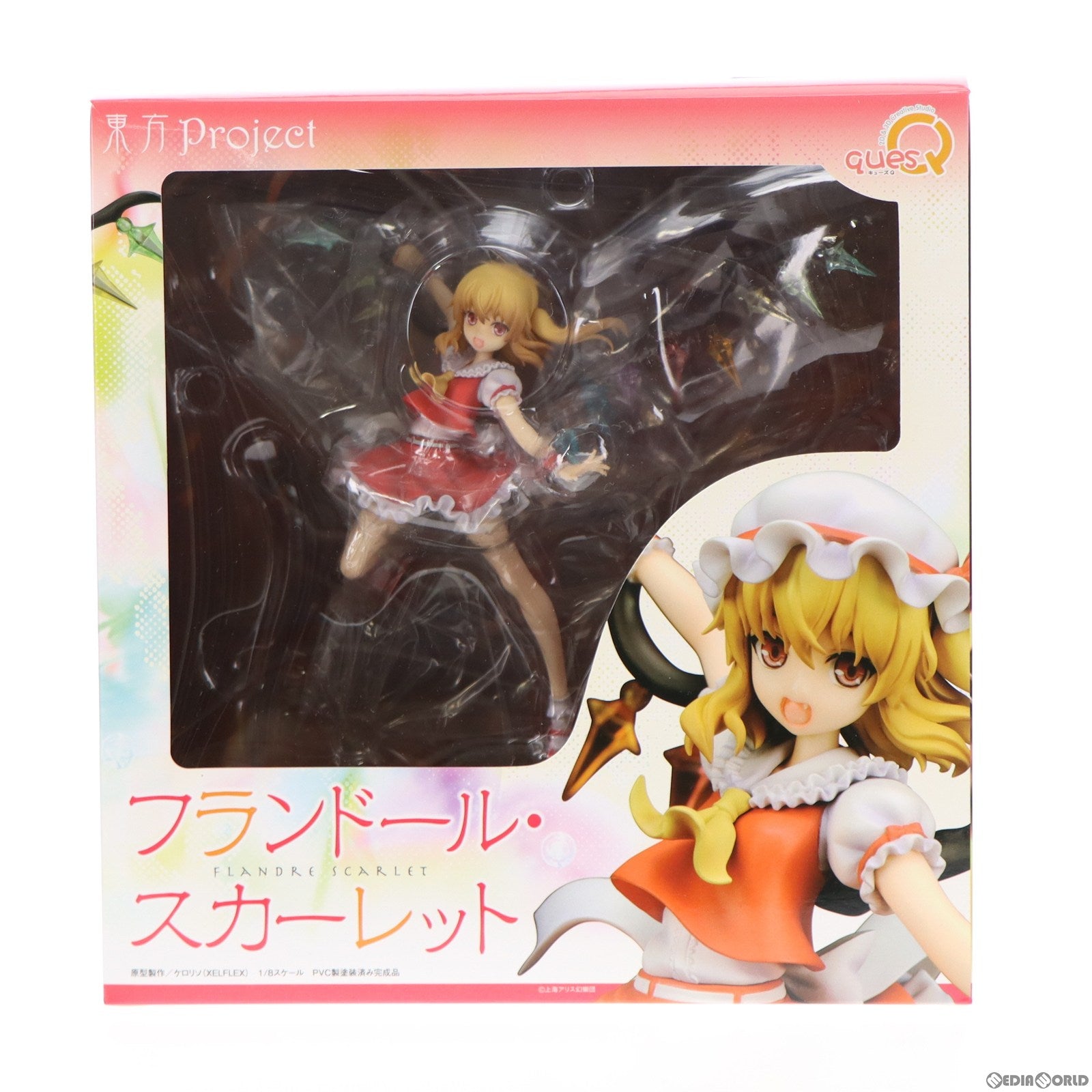 【中古即納】[FIG] 悪魔の妹 フランドール・スカーレット 東方Project 1/8 完成品 フィギュア キューズQ(20131130)