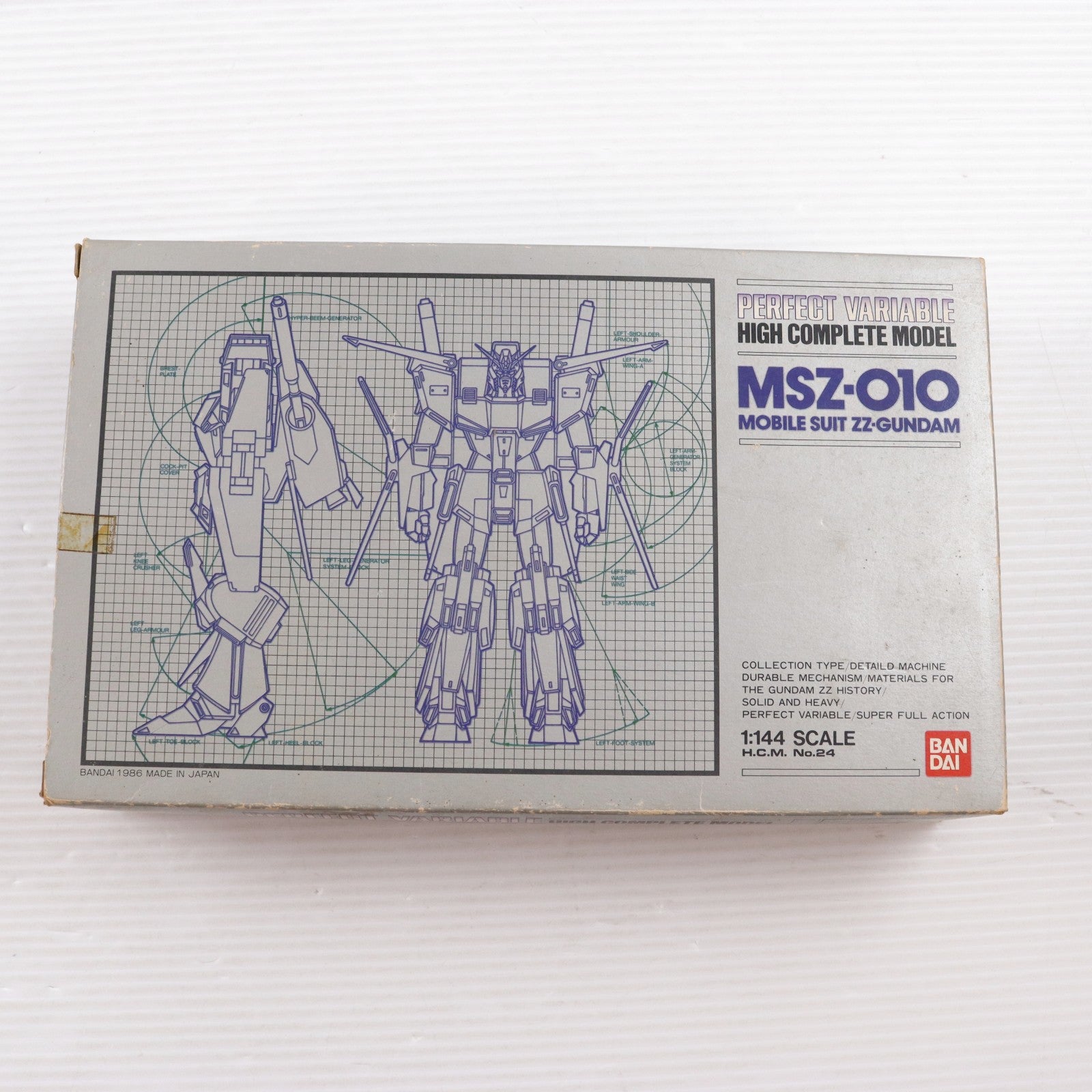 【中古即納】[FIG] HCM-24 MSZ-010 ダブルゼータガンダム 機動戦士ガンダムZZ 1/144 完成品 可動フィギュア バンダイ(19991231)