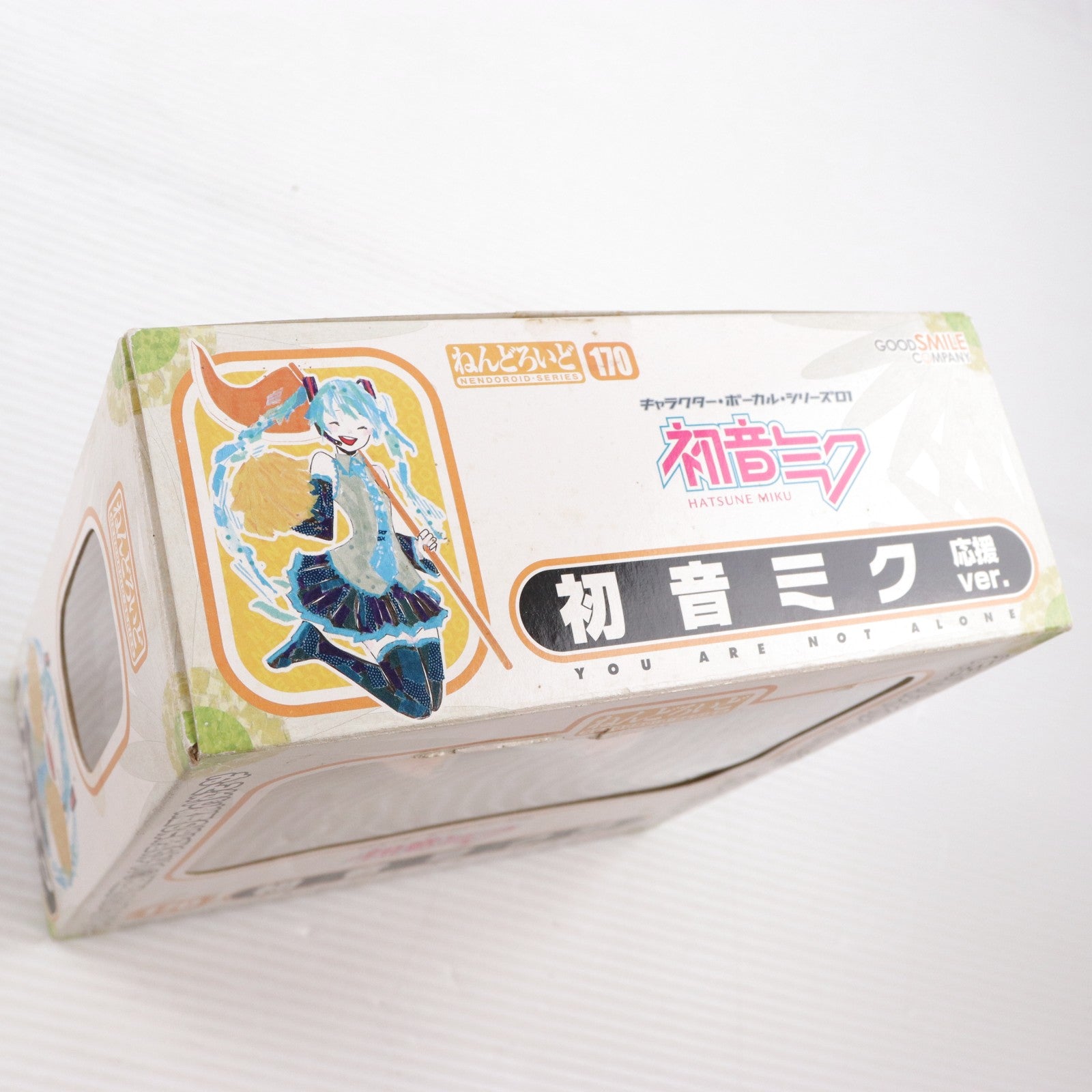 【中古即納】[FIG] ねんどろいど 170 初音ミク 応援Ver. キャラクター・ボーカル・シリーズ01 初音ミク 完成品 可動フィギュア グッドスマイルカンパニー(20110630)