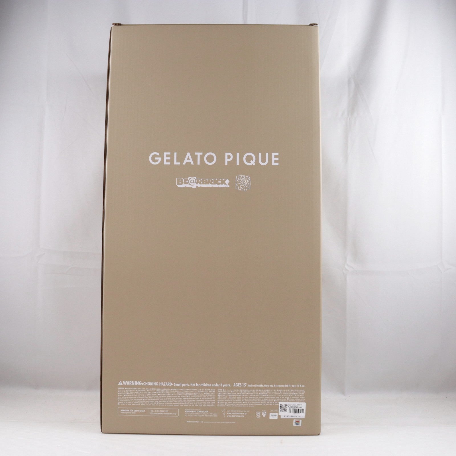 【中古即納】[FIG] GELATO PIQUE(ジェラート ピケ) × BE@RBRICK(ベアブリック) 1000% BEIGE(ベージュ) 完成品 可動フィギュア メディコム・トイ(20220531)