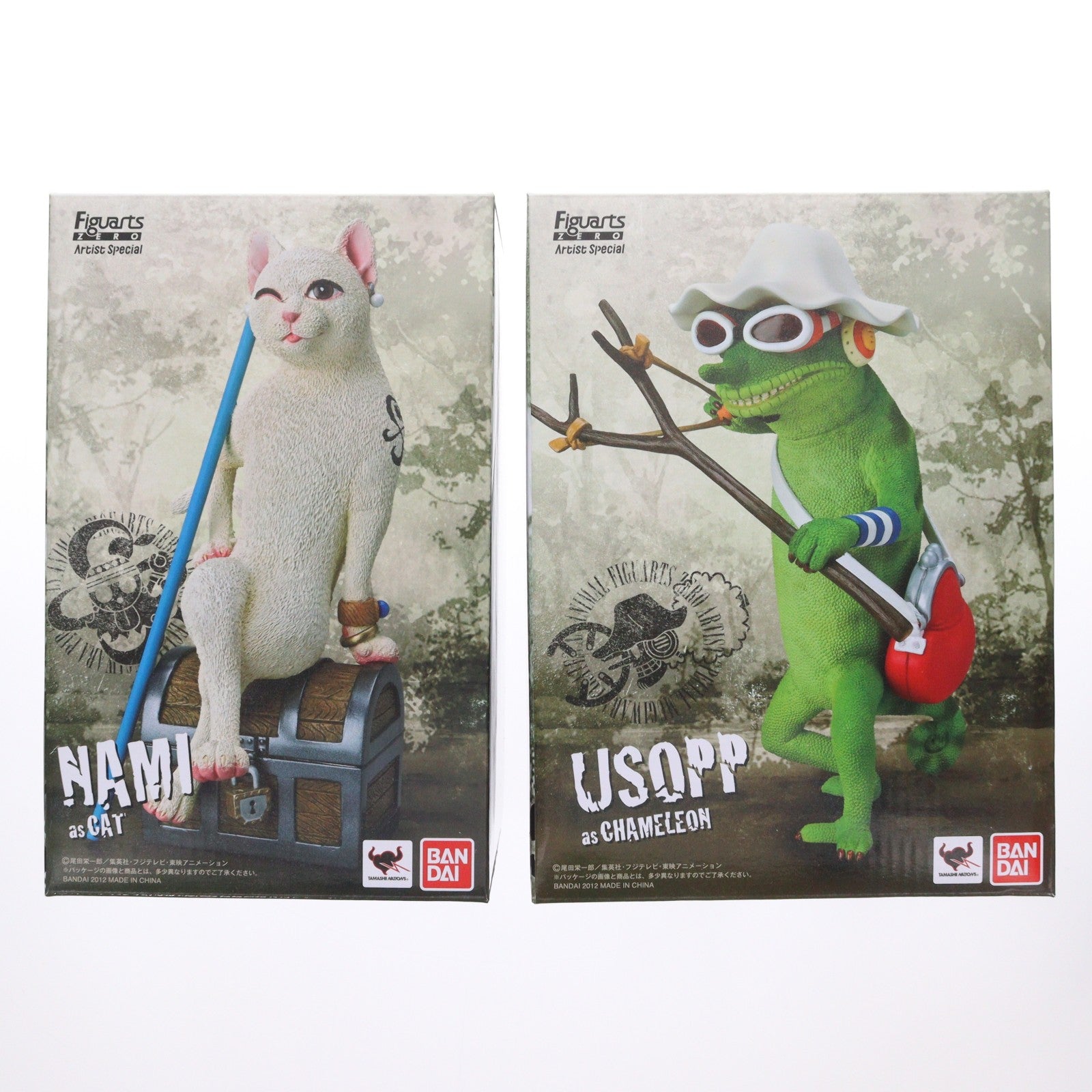 【中古即納】[FIG] 魂ウェブ商店限定 フィギュアーツZERO Artist Special ルフィ&ナミ&ウソップ&チョッパー セット ONE PIECE(ワンピース) 完成品 フィギュア バンダイ(20120531)